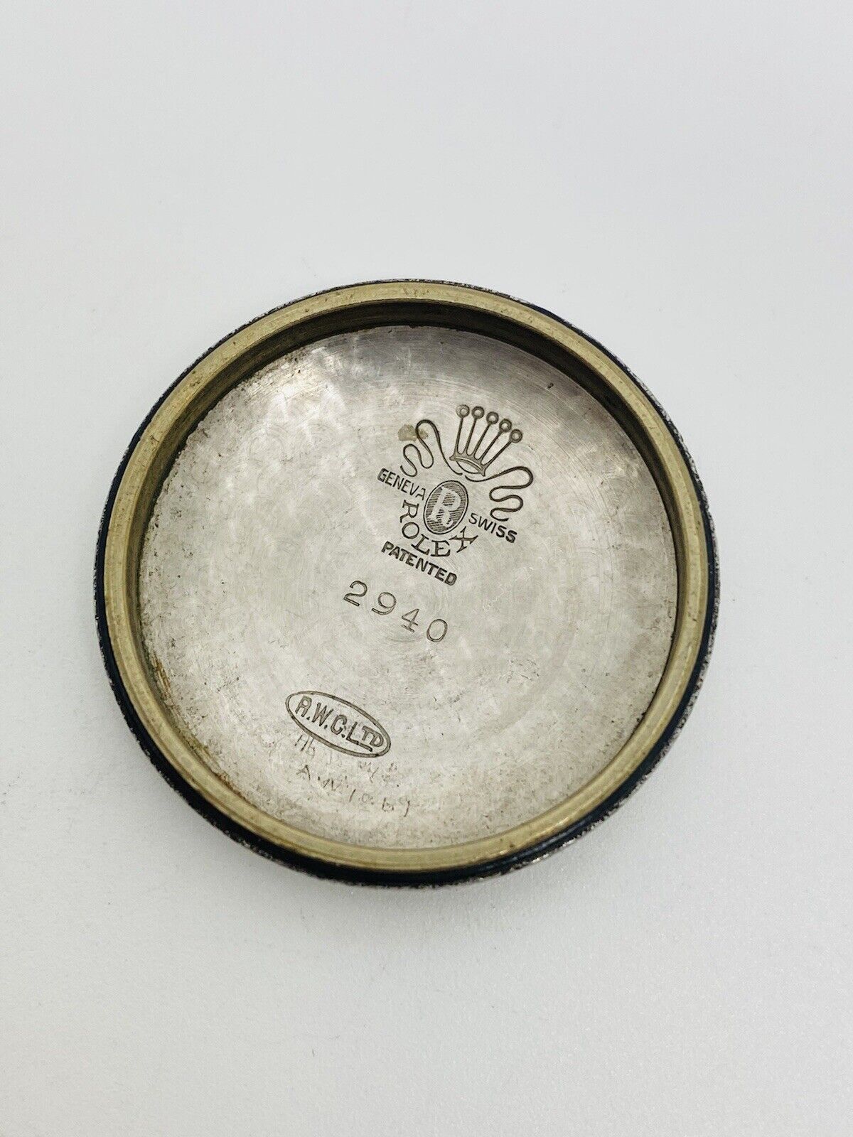 Vintage Rolex Oyster Perpetual Bubble Back Case back For Reference 2940.