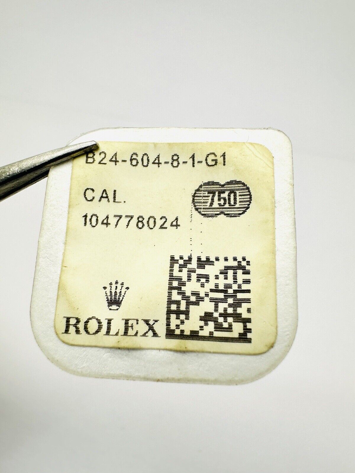 Brand New Rolex Twin Lock 18k Yellow Gold 6mm Crown B24-604-8-1-G1 Original