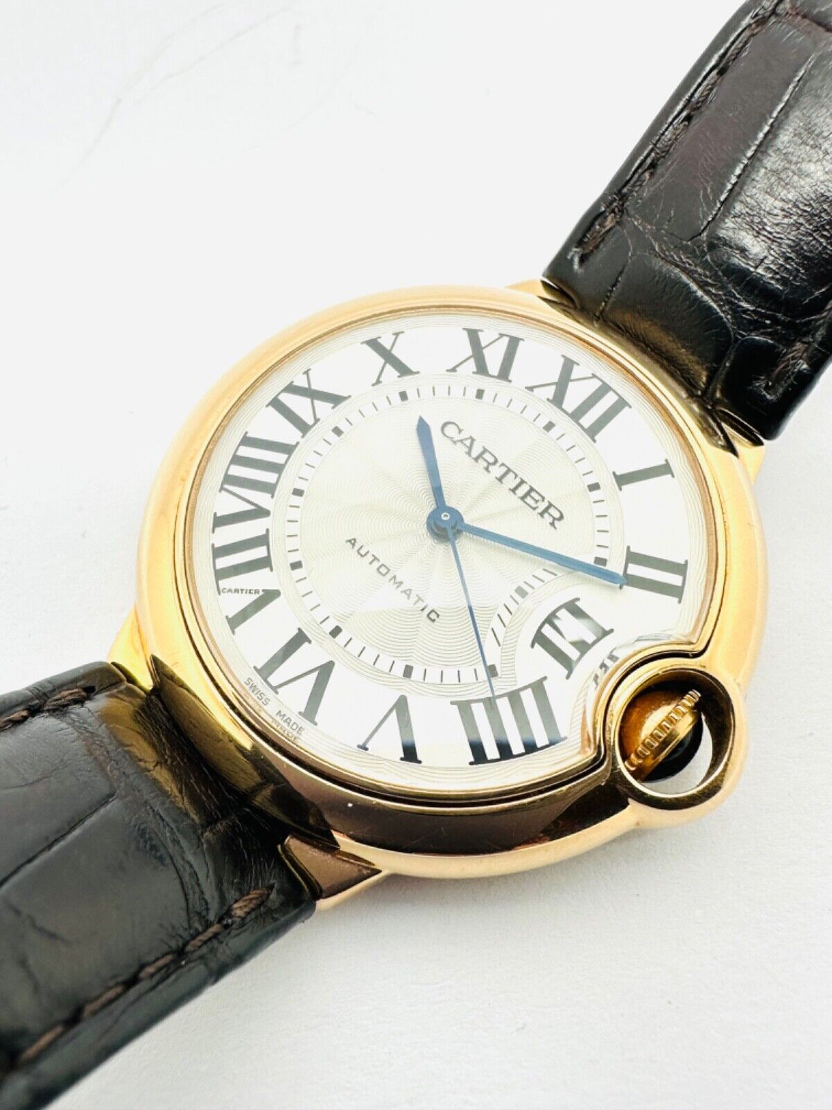 Cartier Ballon Bleu 18k Rose Gold Automatic 36mm 2015 With Box & Papers 3003.