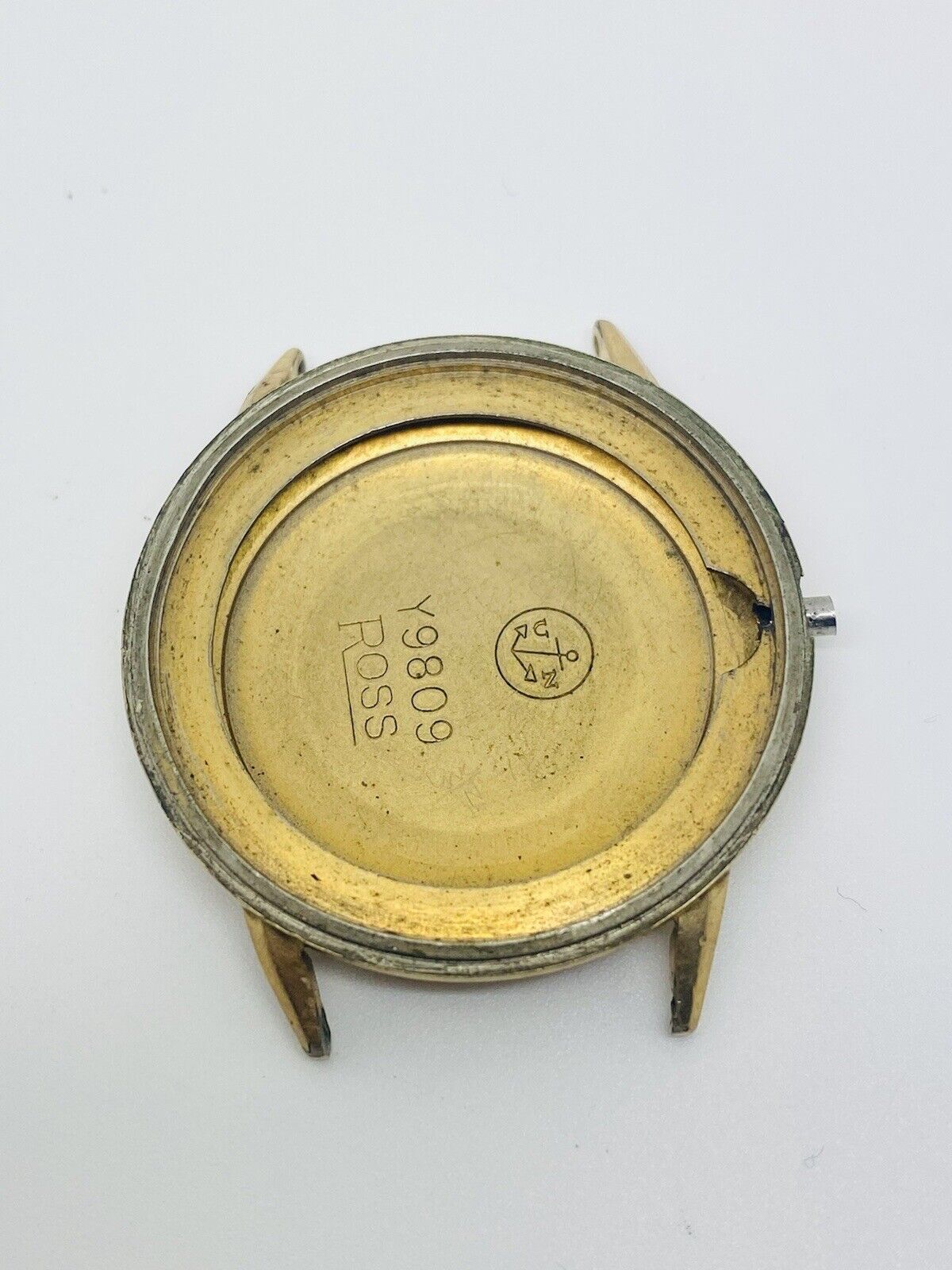 Ullysse Nardin Gold Filled 35mm Case Y9809 Without Bezel & Glass