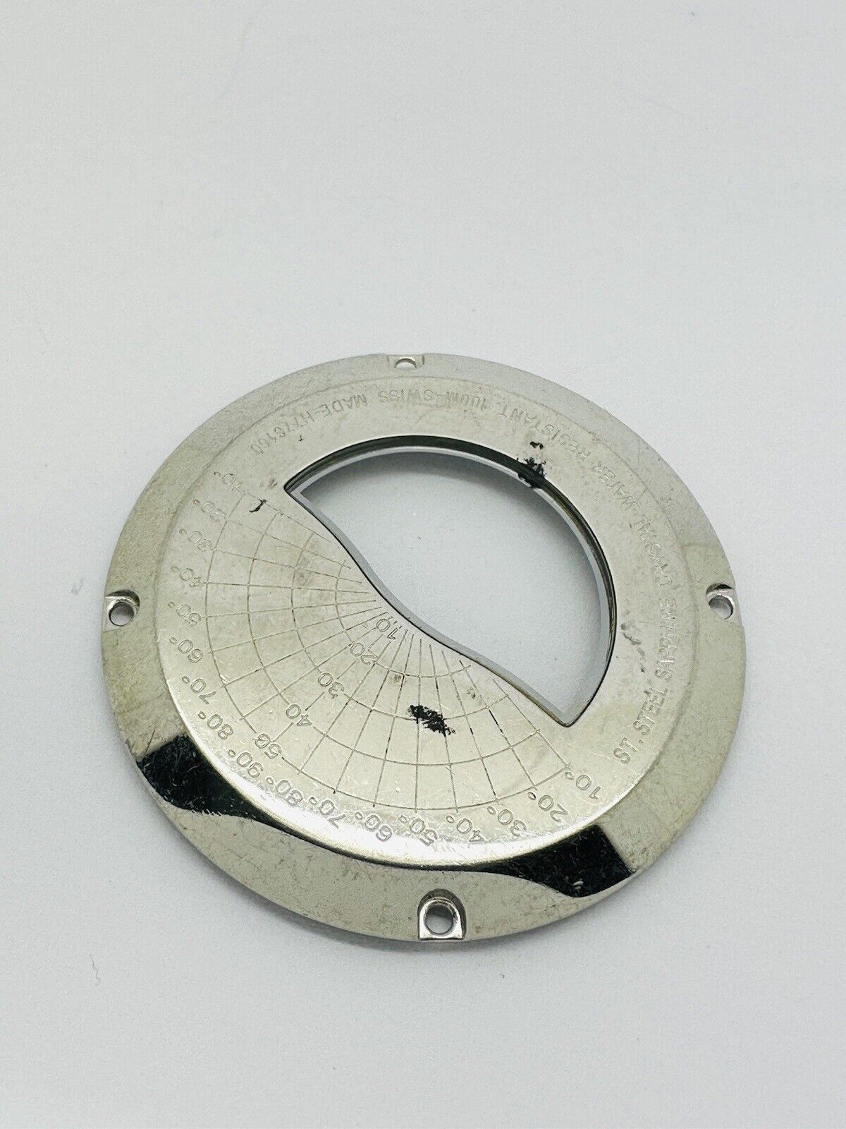 Hamilton Chronograph Original 41mm Stainless Steel and Glass Case Back.
