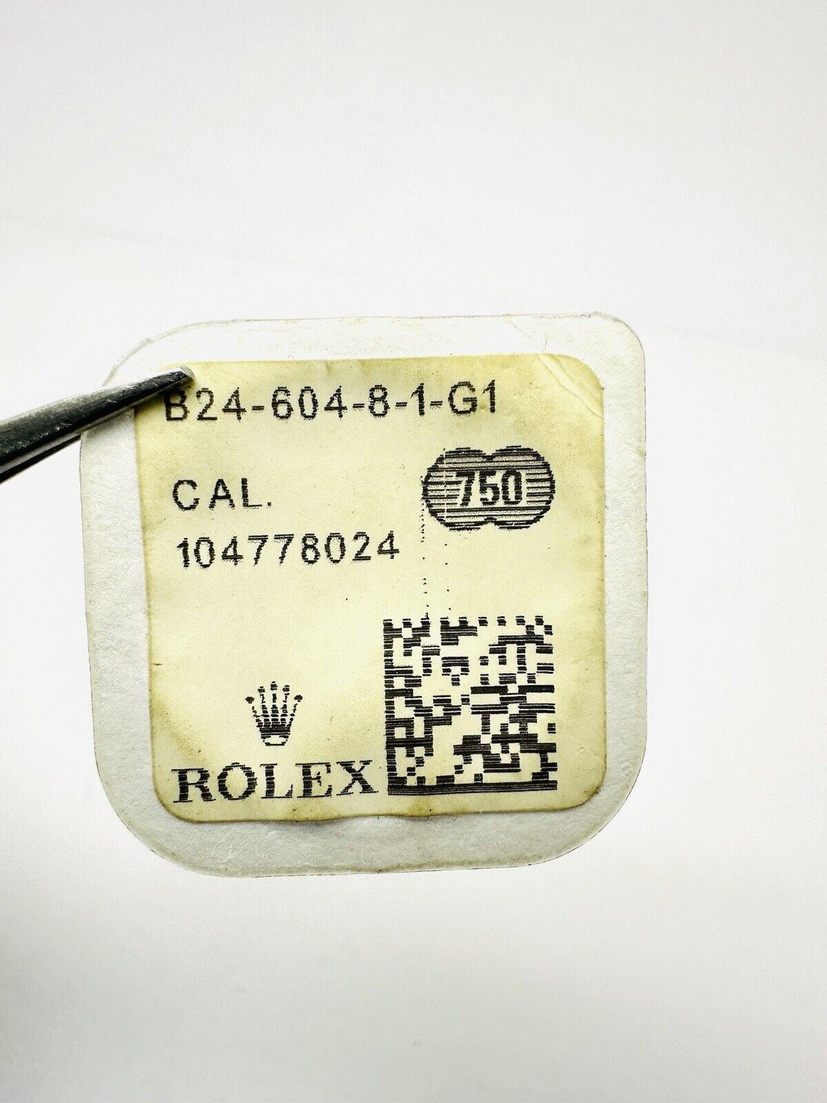 Brand New Rolex Twin Lock 18k Yellow Gold 6mm Crown B24-604-8-1-G1 Original