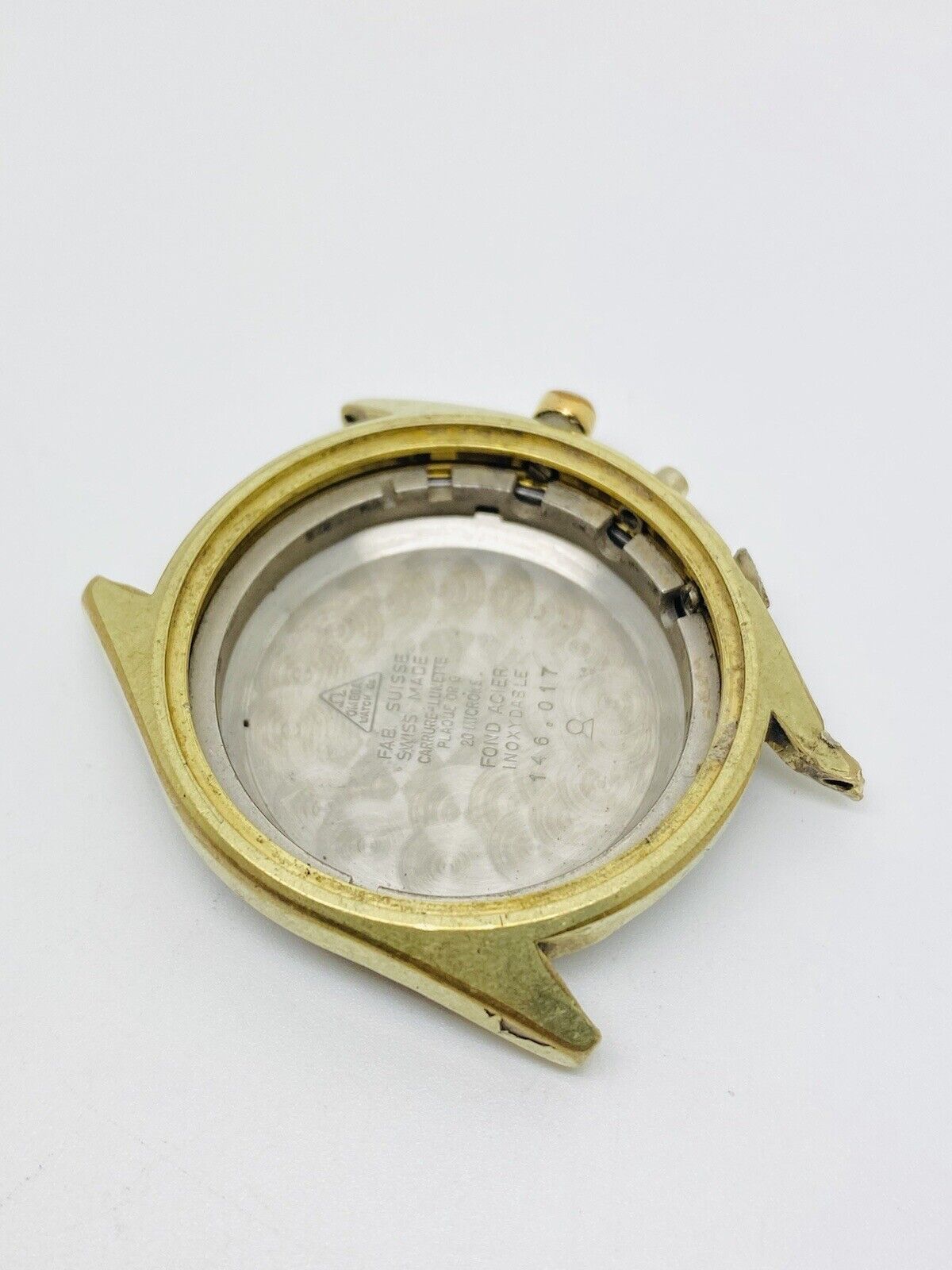Vintage Omega Deville Chronograph Gold Plated Case and Movement Holder 146.017