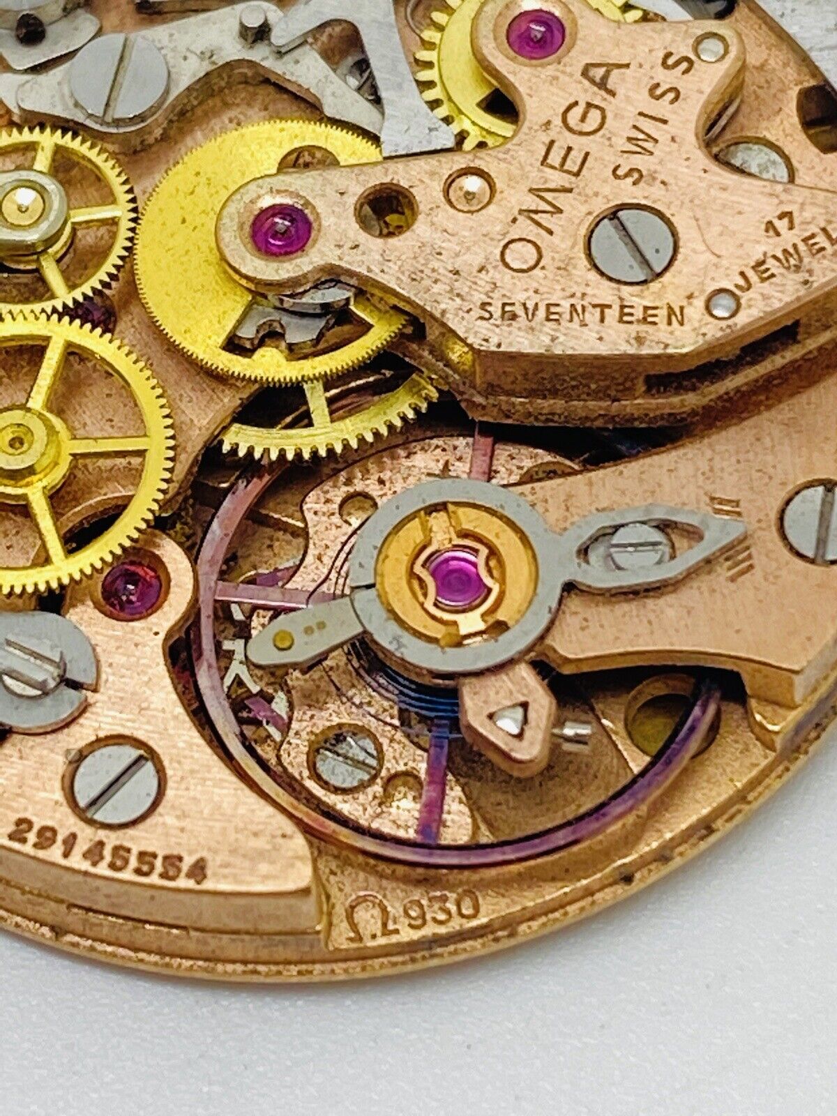 Vintage Omega Deville Chronograph Dial & Movement Cal. 930 For Spares/Repair.