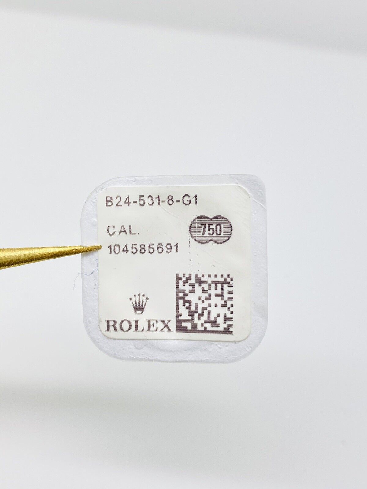 BRAND NEW GENUINE ROLEX 18k Gold 5.3mm Crown Corona Blister B24-531-8-G1