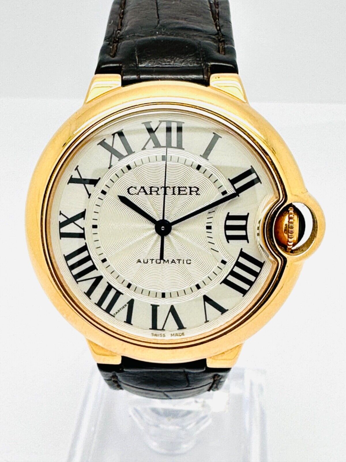 Cartier Ballon Bleu 18k Rose Gold Automatic 36mm 2015 With Box & Papers 3003.