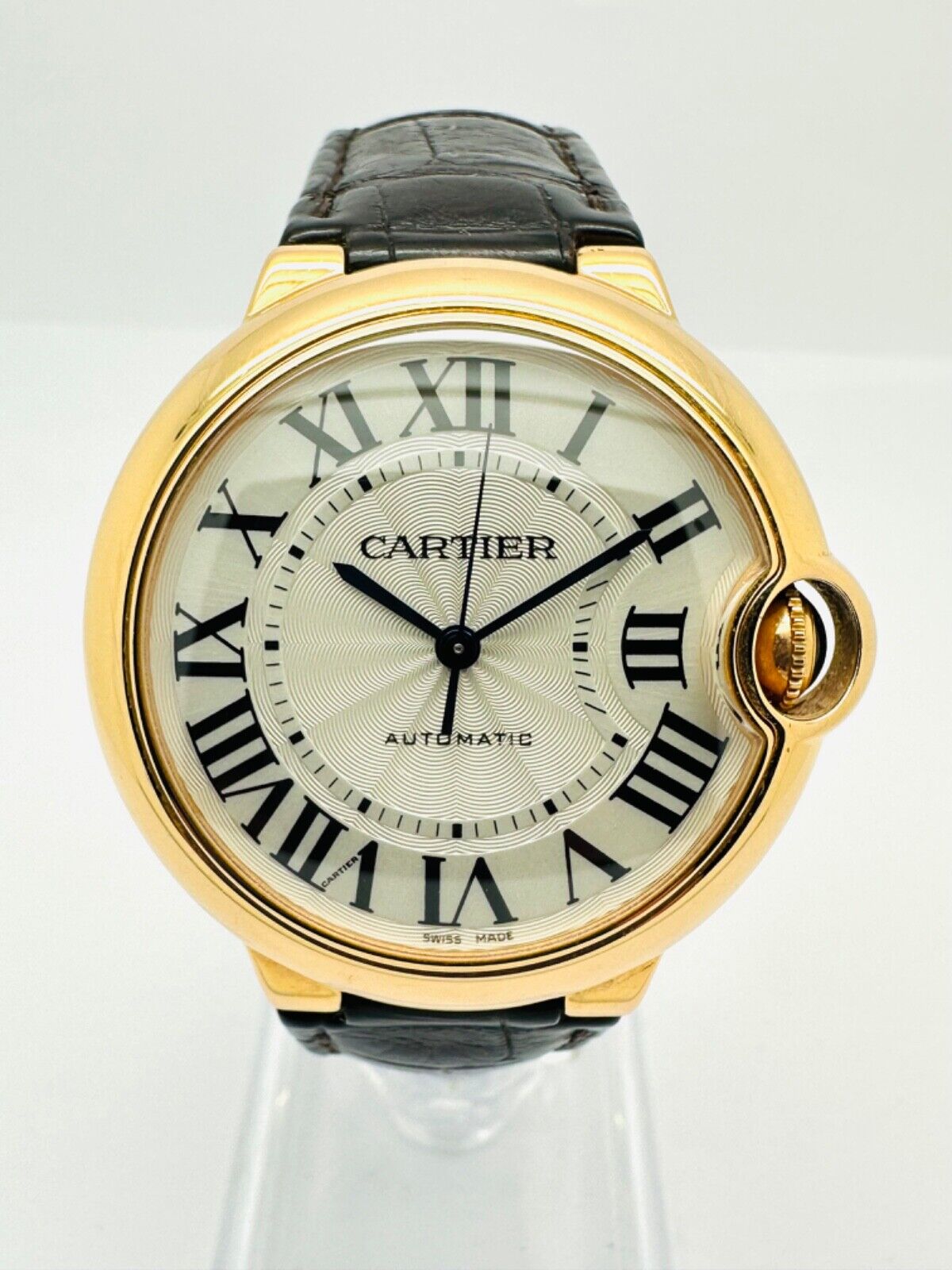 Cartier Ballon Bleu 18k Rose Gold Automatic 36mm 2015 With Box & Papers 3003.