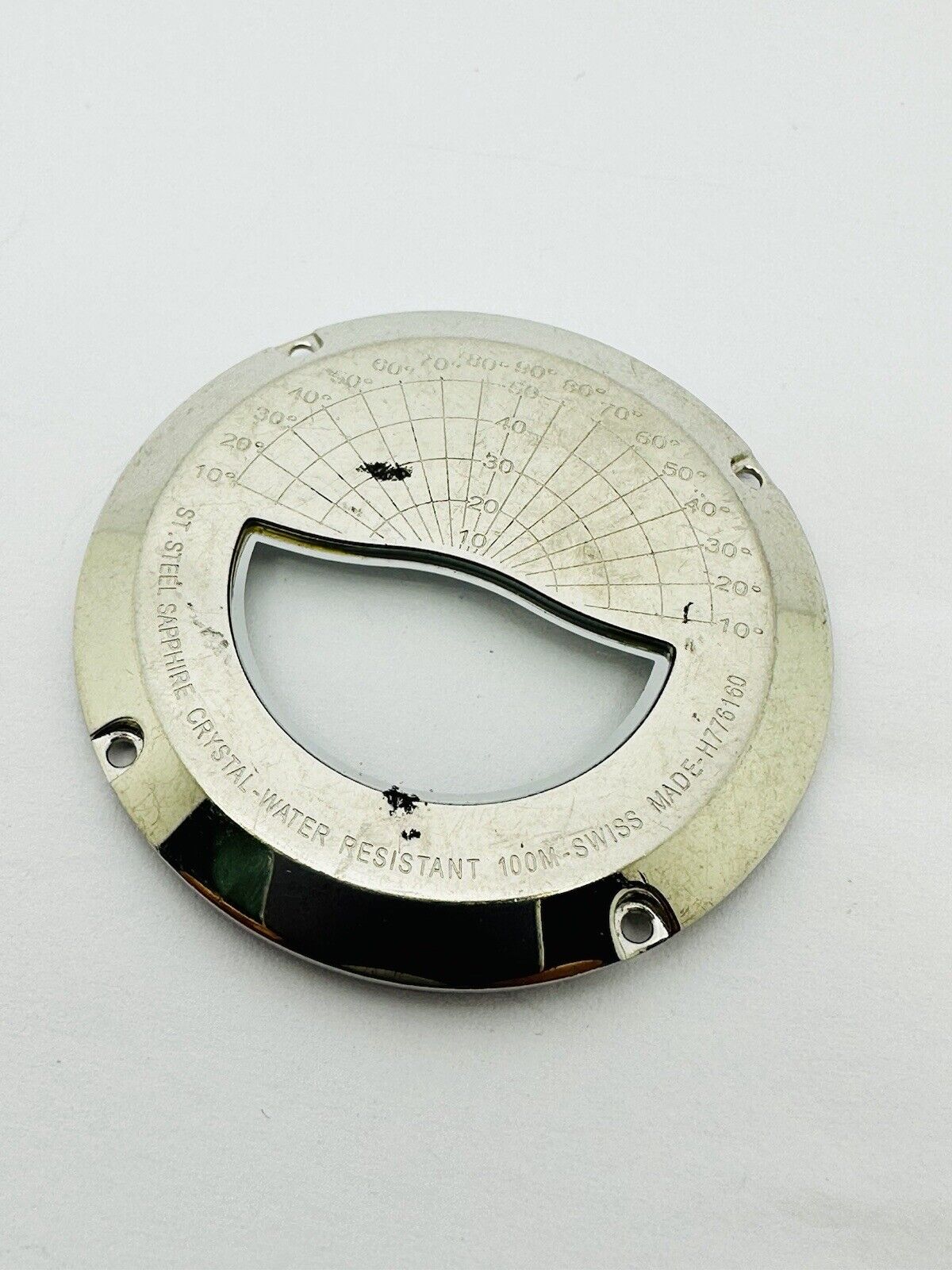 Hamilton Chronograph Original 41mm Stainless Steel and Glass Case Back.