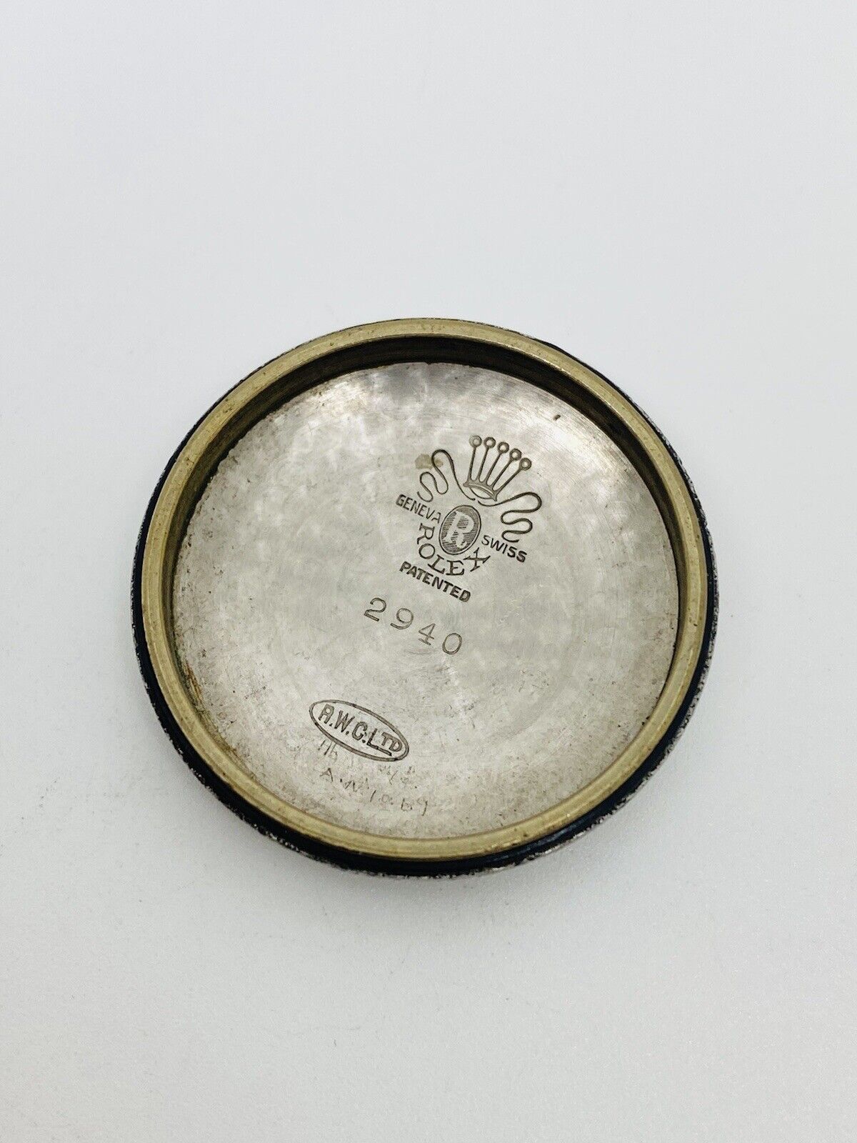 Vintage Rolex Oyster Perpetual Bubble Back Case back For Reference 2940.