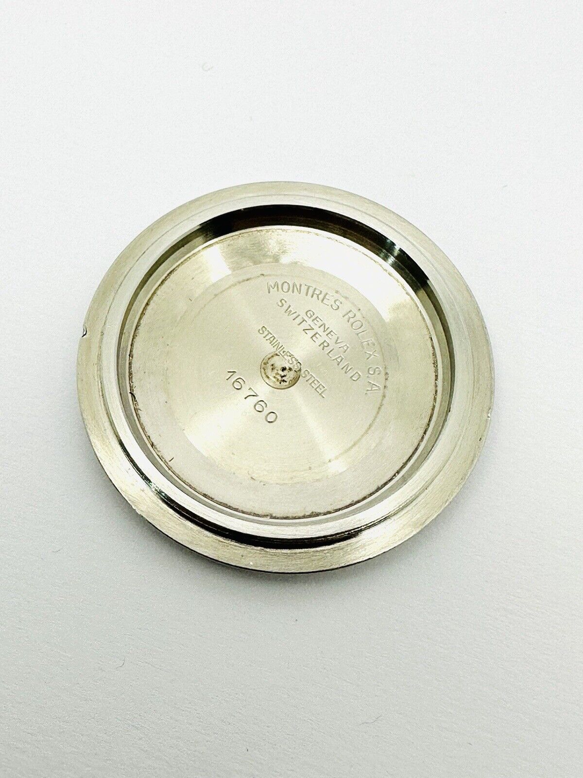 Vintage Rolex GMT Master II Stainless Steel Case Back Reference 16760.