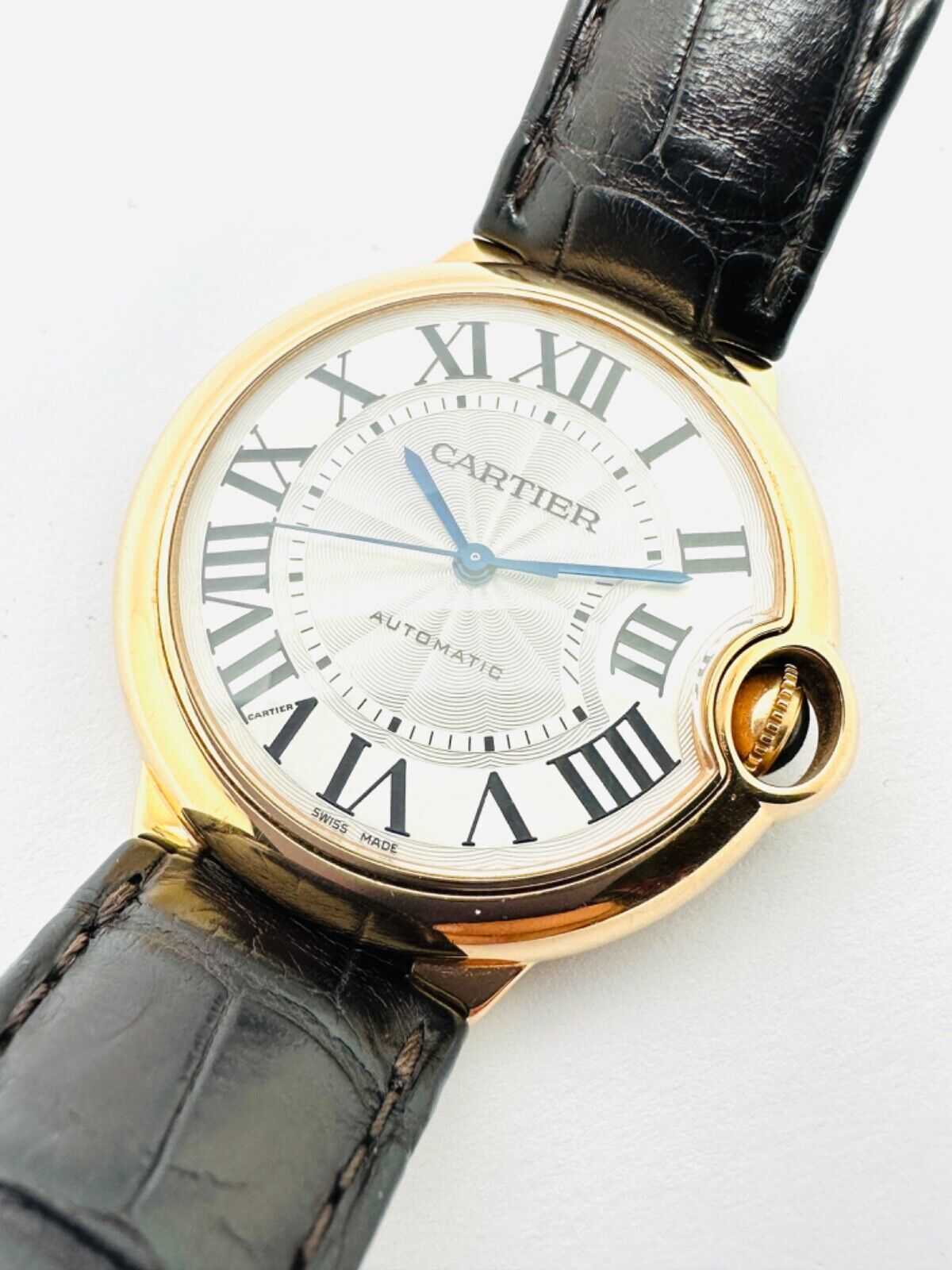 Cartier Ballon Bleu 18k Rose Gold Automatic 36mm 2015 With Box & Papers 3003.