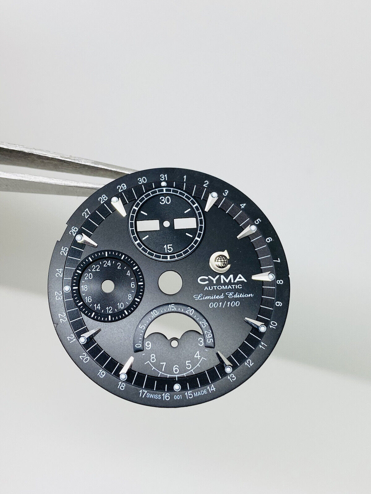 Cyma Grand Maestro Moon Chronograph Triple Calendar Limited Edition Dial 31.90mm