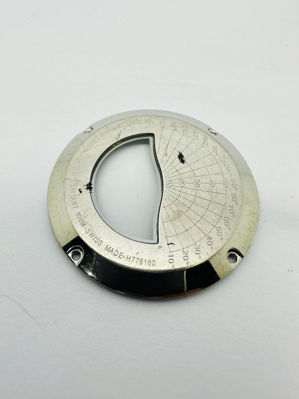 Hamilton Chronograph Original 41mm Stainless Steel and Glass Case Back.