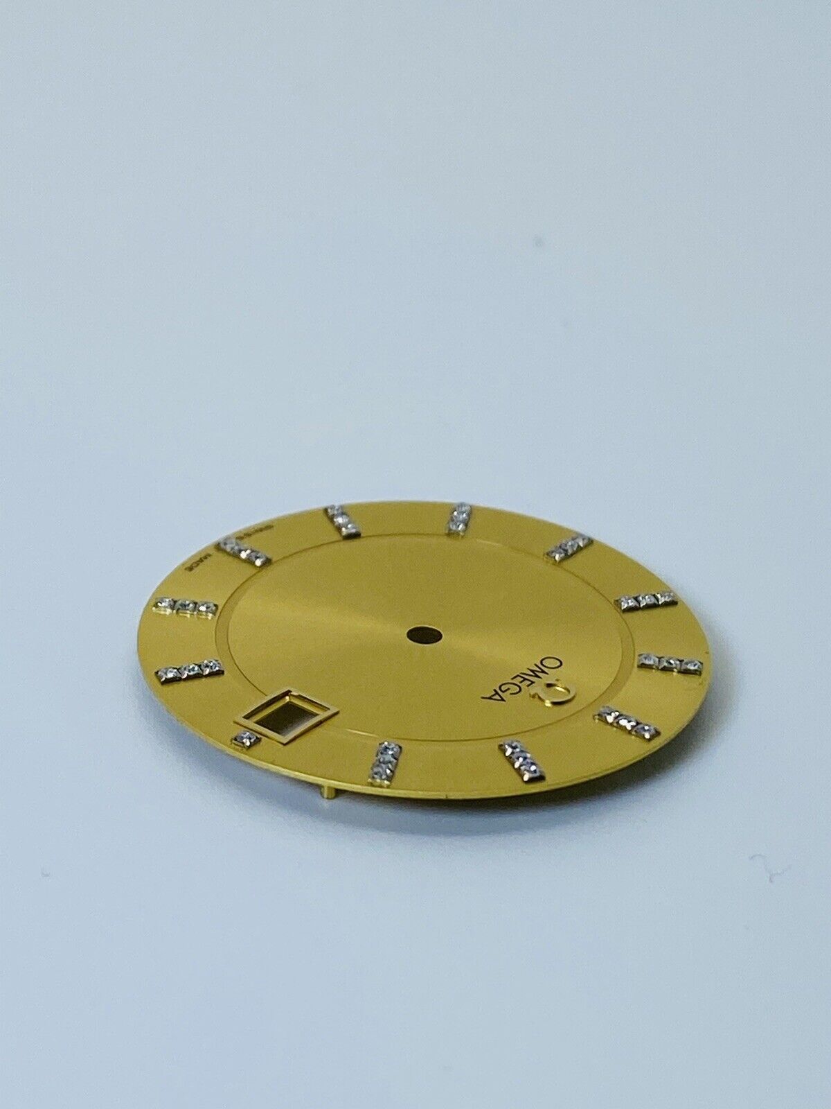 Brand New Omega Deville Prestige Quartz Original Company Fitted Diamonds Dial