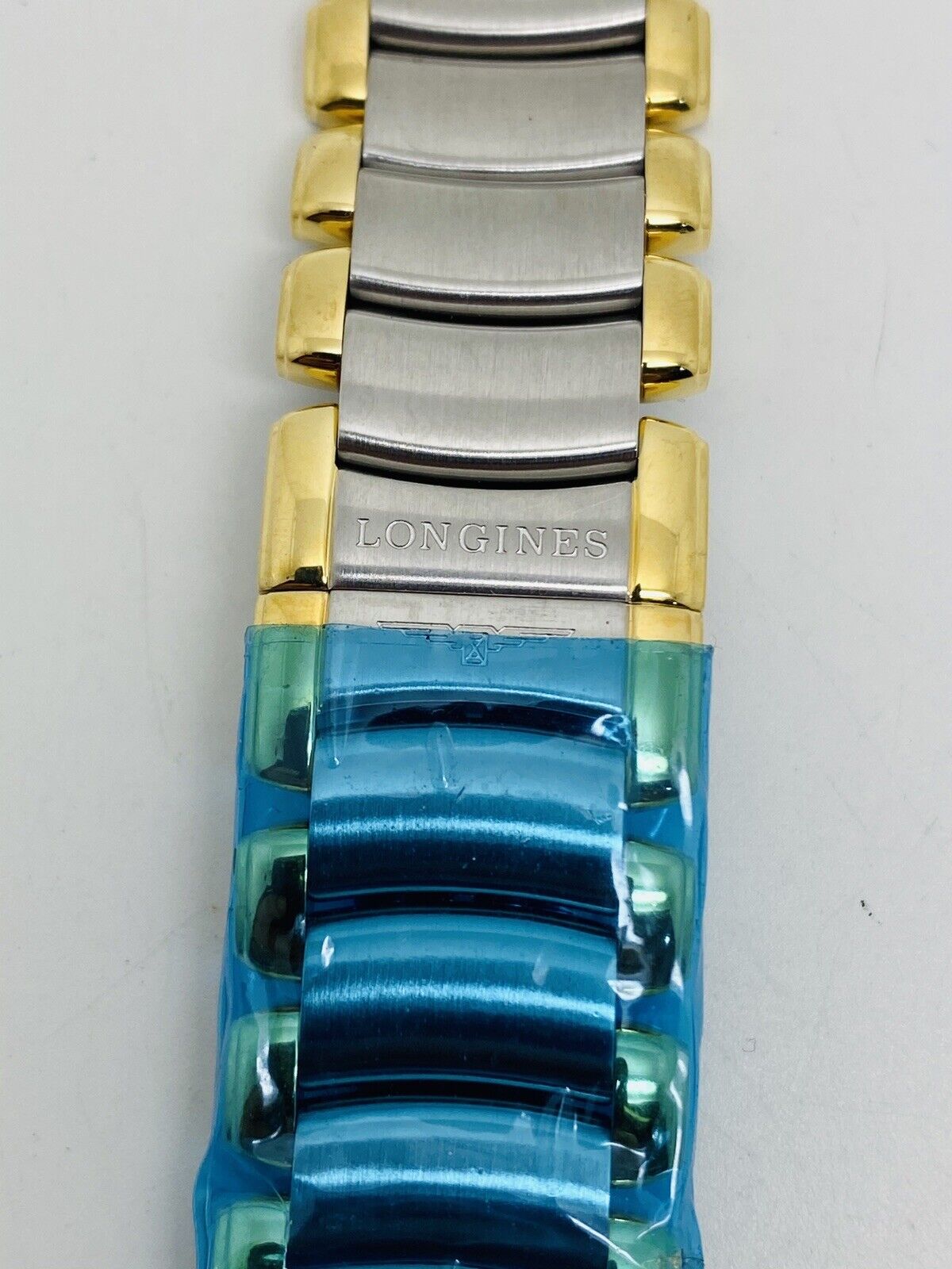Brand New Longines Original Two Tone Bracelet With Both End Links 17mm.