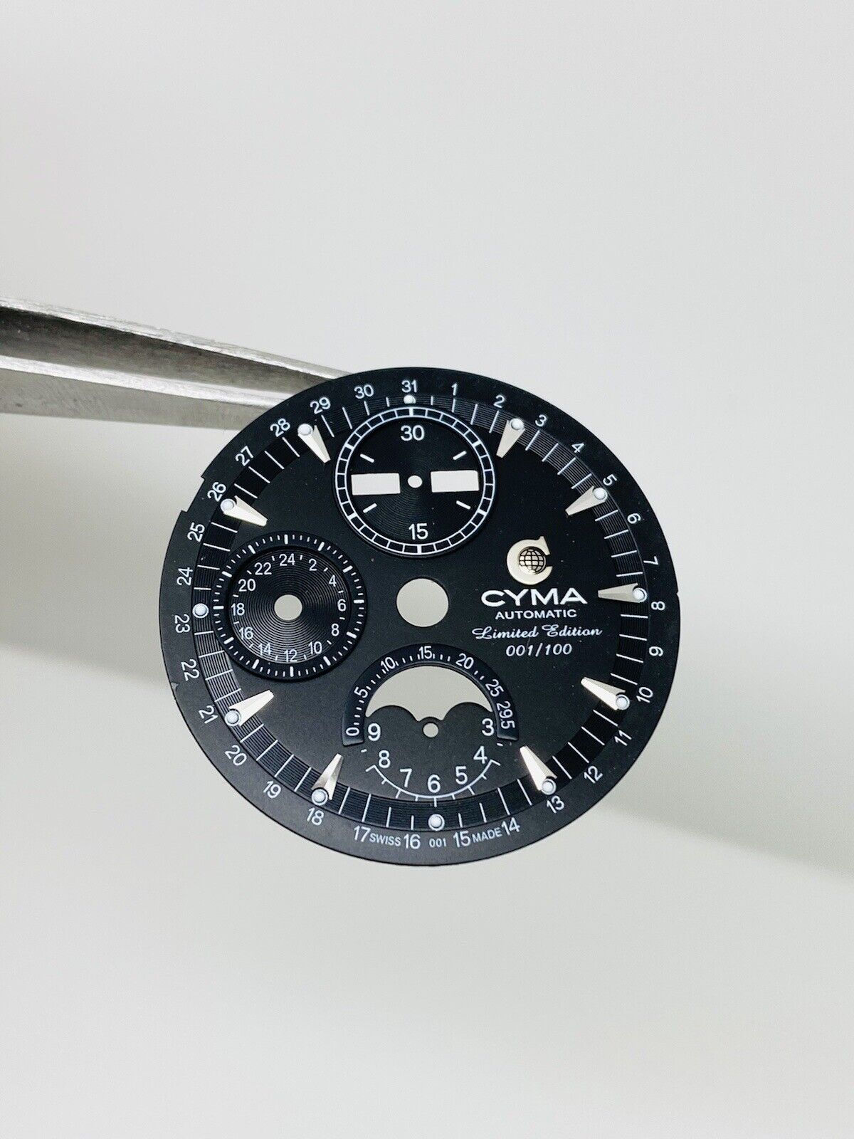 Cyma Grand Maestro Moon Chronograph Triple Calendar Limited Edition Dial 31.90mm