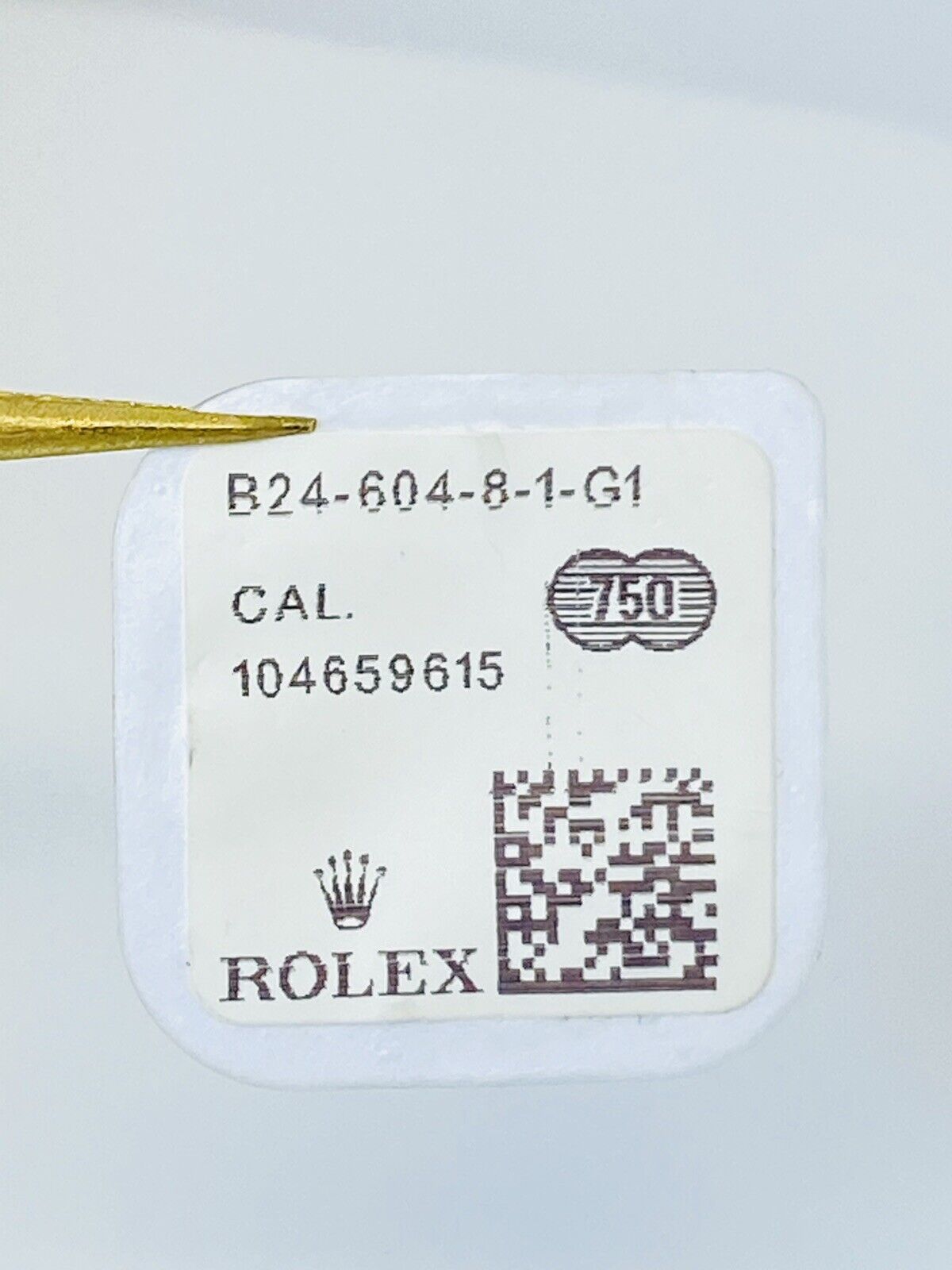 Brand New Rolex Twin Lock 18k Yellow Gold 6mm Crown B24-604-8-1-G1