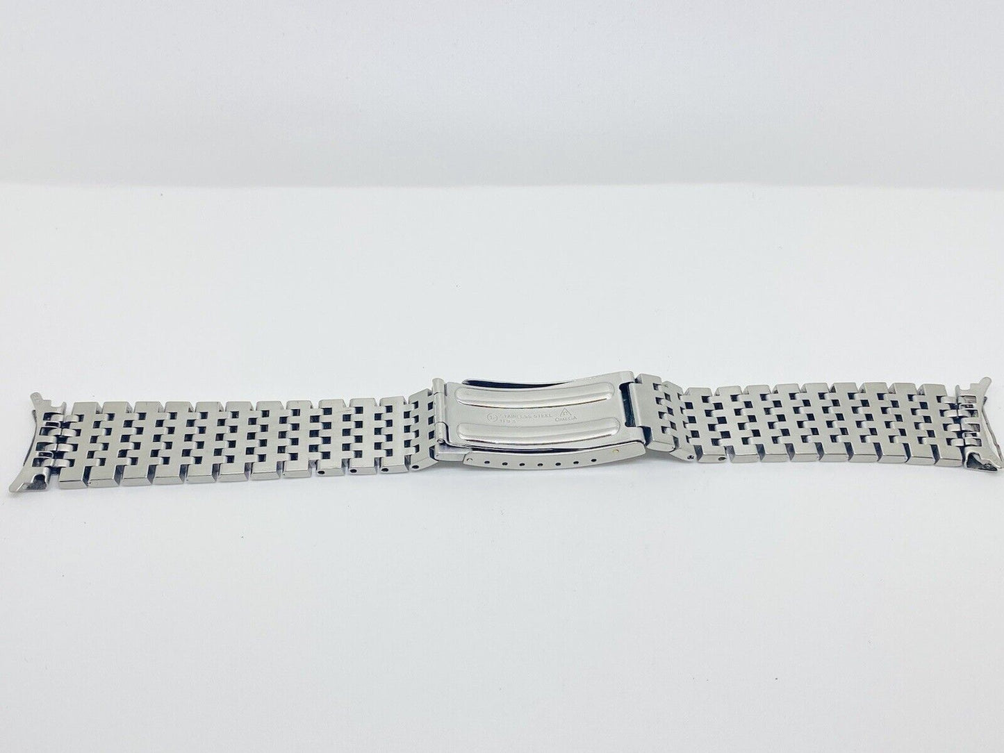 Vintage Omega Seamaster SS 1193 Bracelet With Both 672 18mm End Links