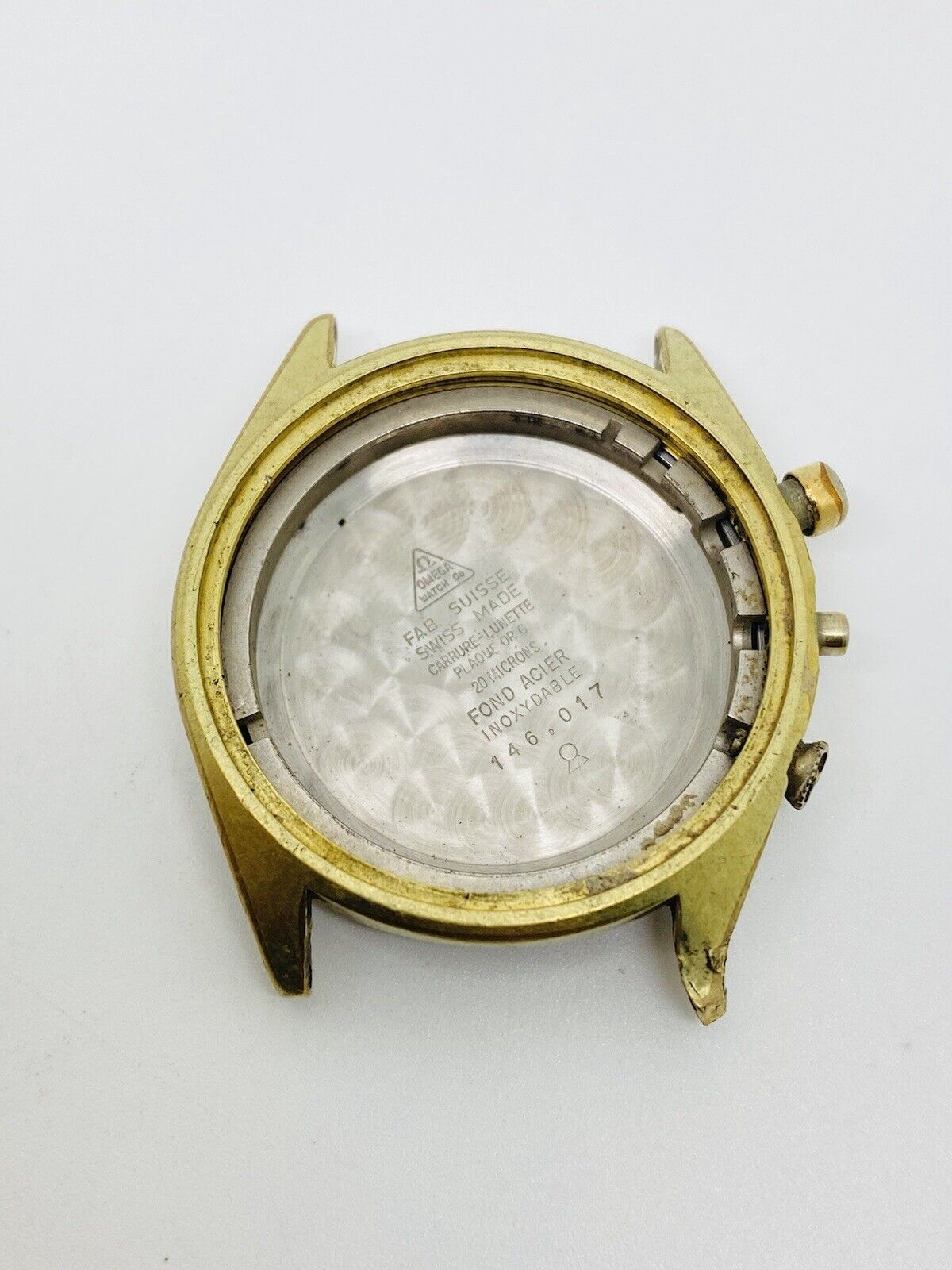 Vintage Omega Deville Chronograph Gold Plated Case and Movement Holder 146.017