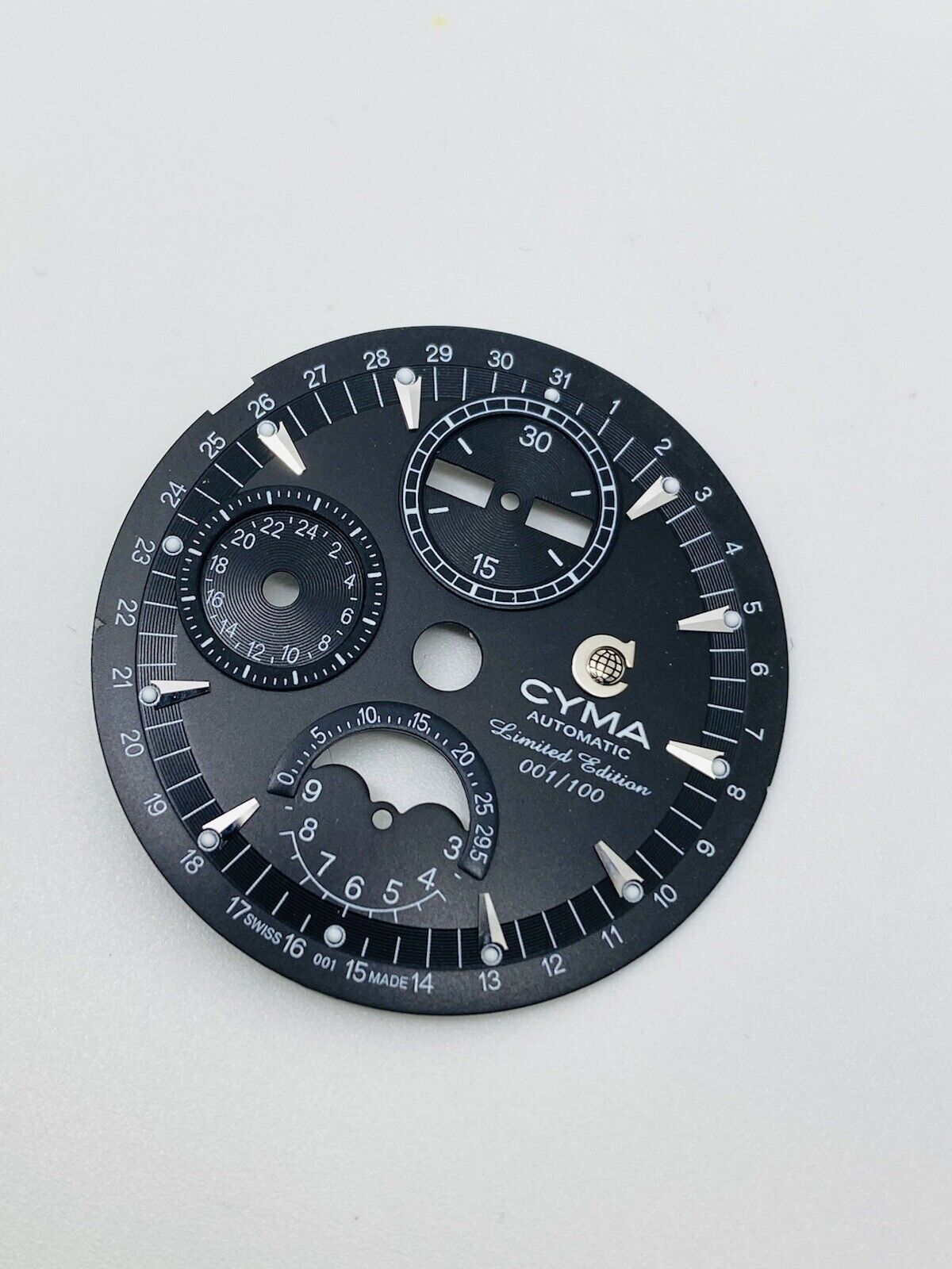 Cyma Grand Maestro Moon Chronograph Triple Calendar Limited Edition Dial 31.90mm