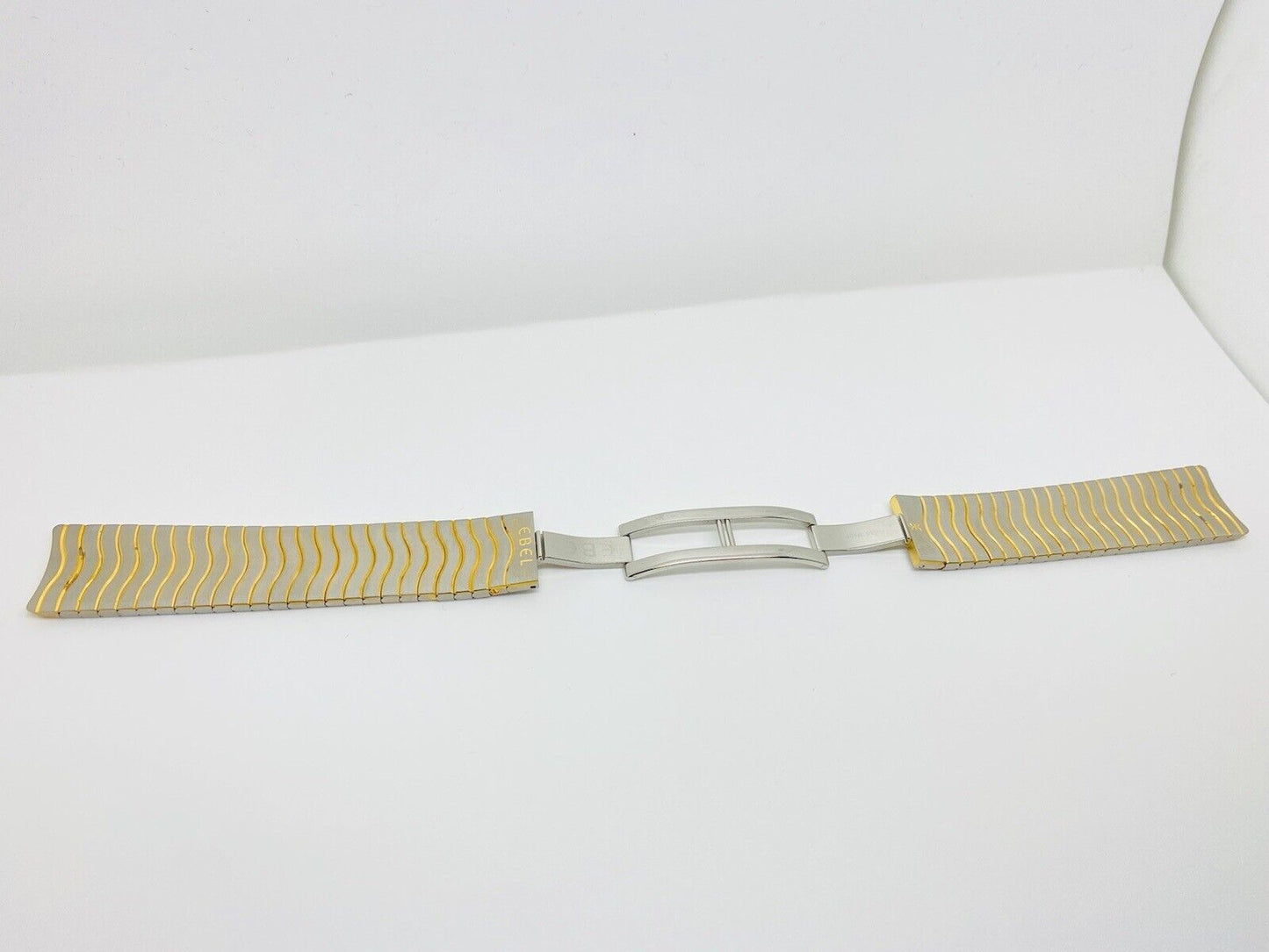 Ebel Stainless Steel And Gold Plated New Old Stock Bracelet With 4 Orig. Screws