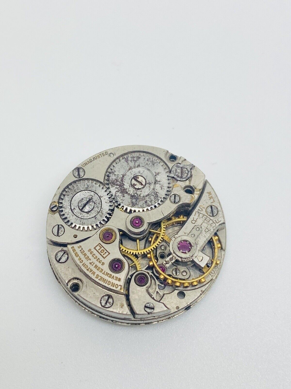 Longines Manual Winding Movement 10.68, 10L For Spares Repair Or For Parts Only