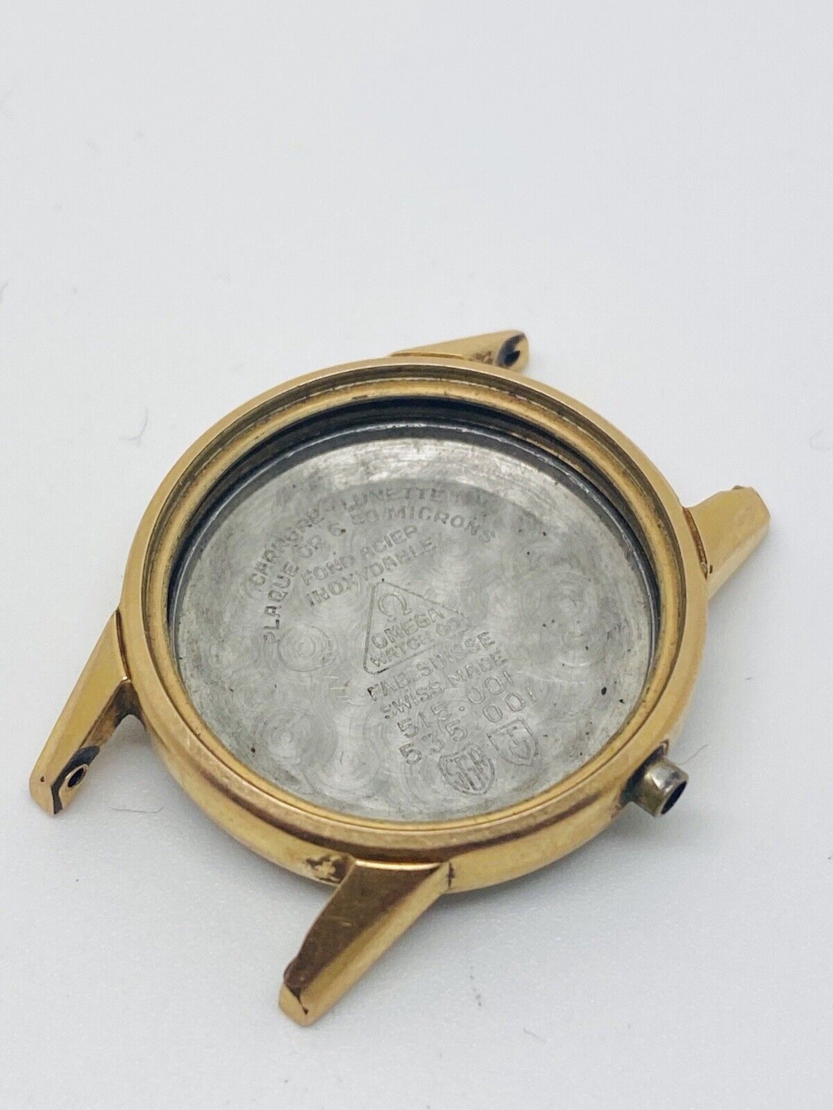 Vintage Omega Seamaster Ladies Gold Plated 22mm Case 515.001, 535.001 No Glass