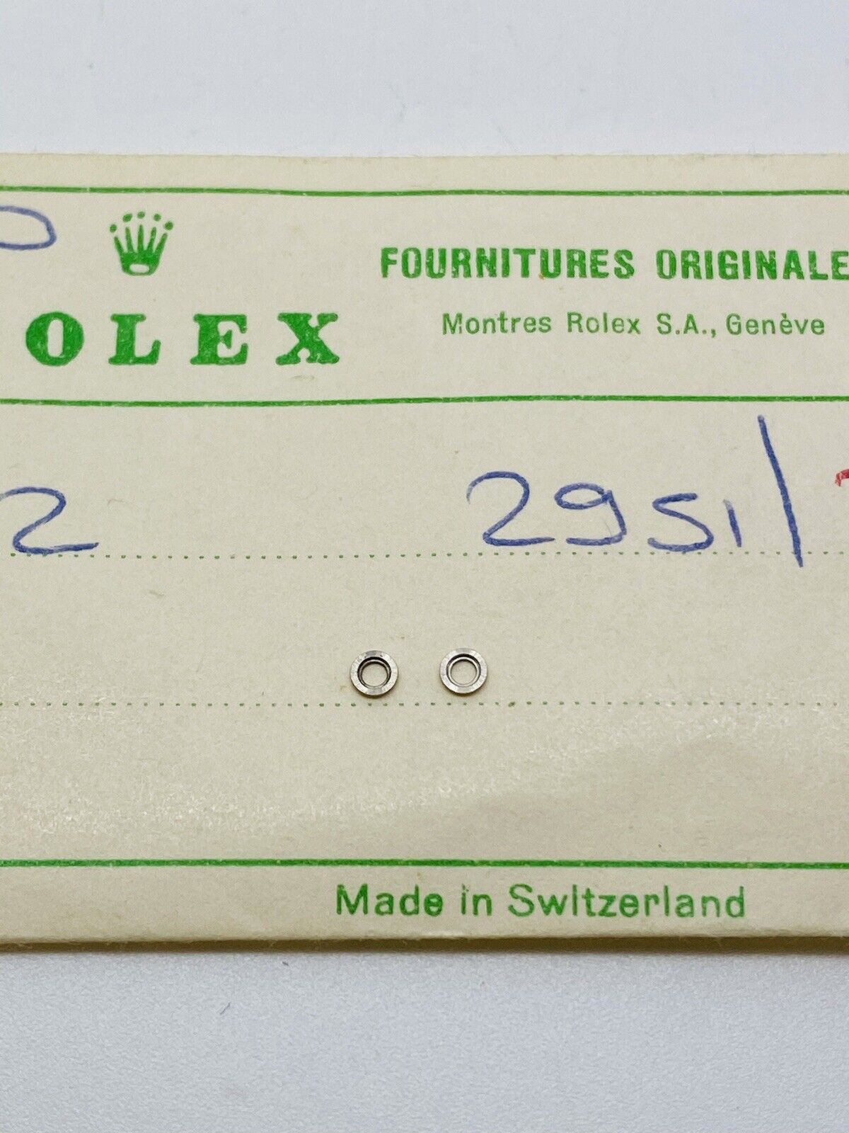 Brand New Rolex 2 Crown Wheel Core Calibre 1400 Part # 2951 Original Open Part