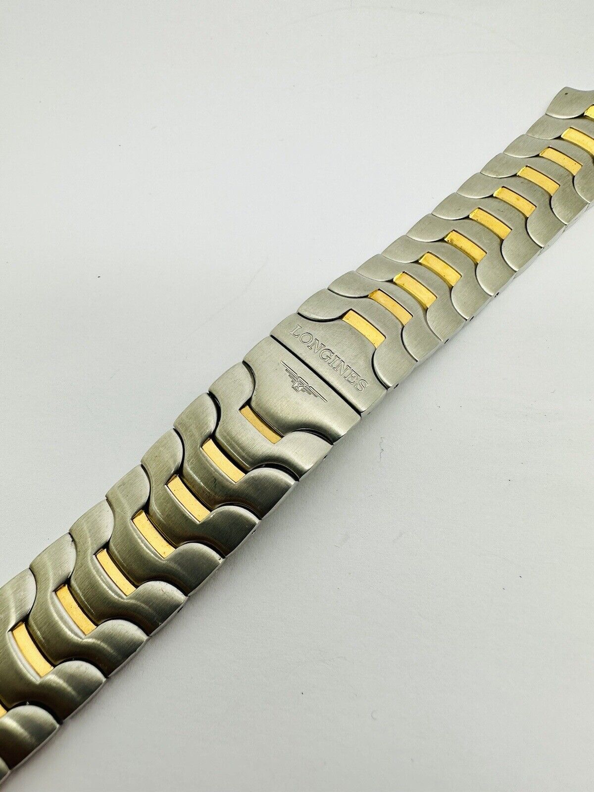 Longines Gold Plated and Stainless Steel Bracelet.