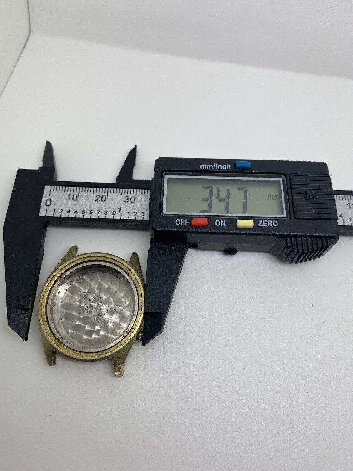 Vintage Omega Deville Chronograph Gold Plated Case and Movement Holder 146.017