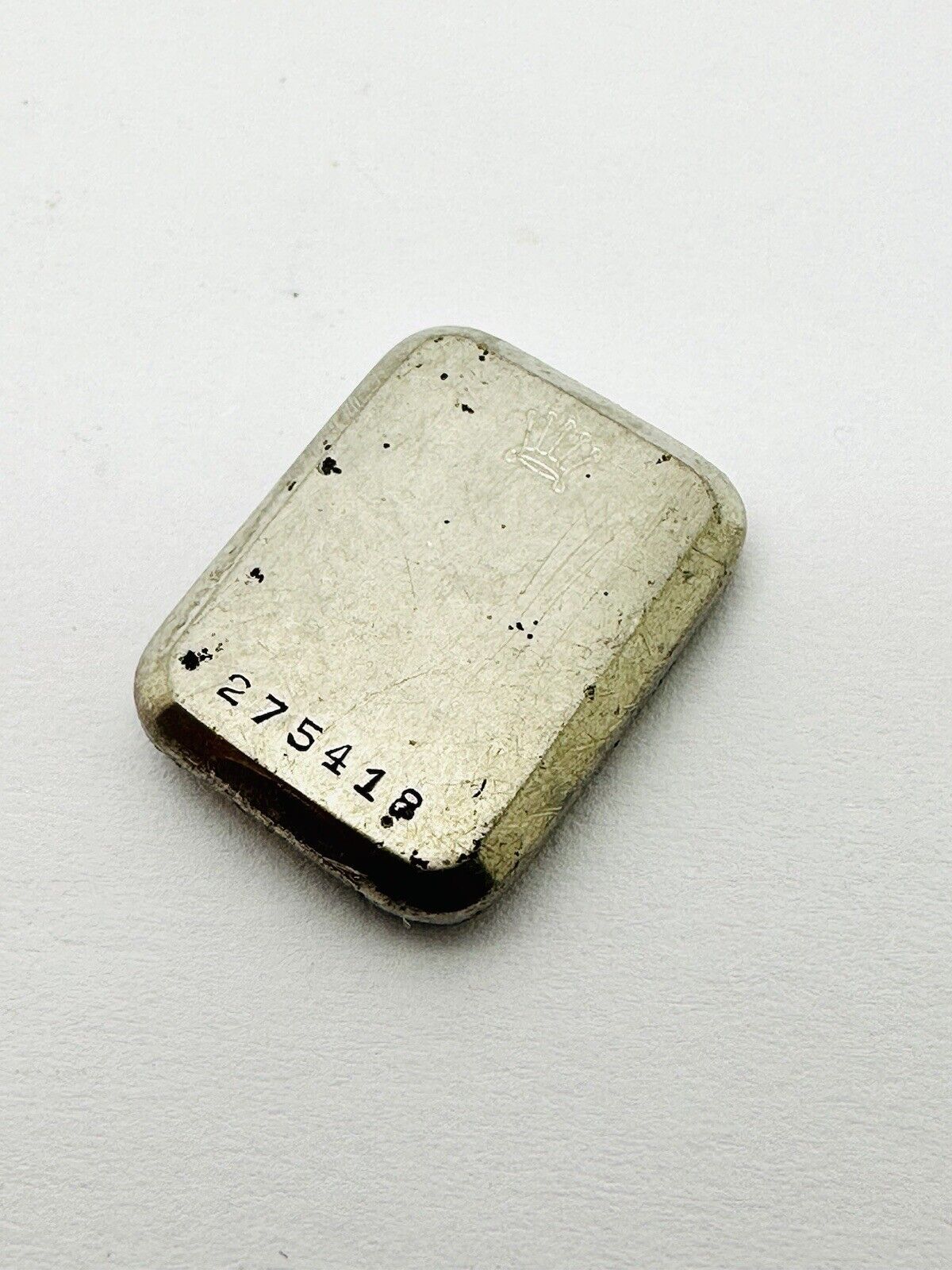 Vintage Rolex 4130 Stainless Steel Case Back.