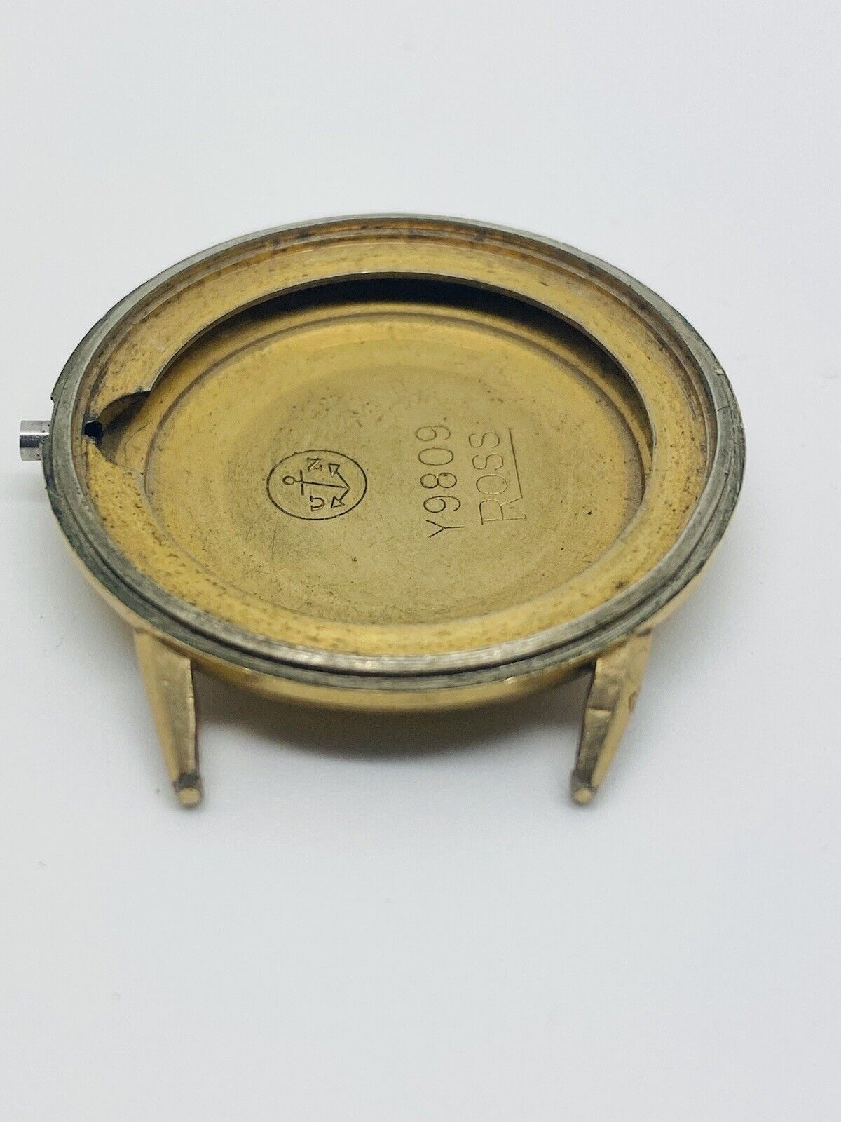 Ullysse Nardin Gold Filled 35mm Case Y9809 Without Bezel & Glass