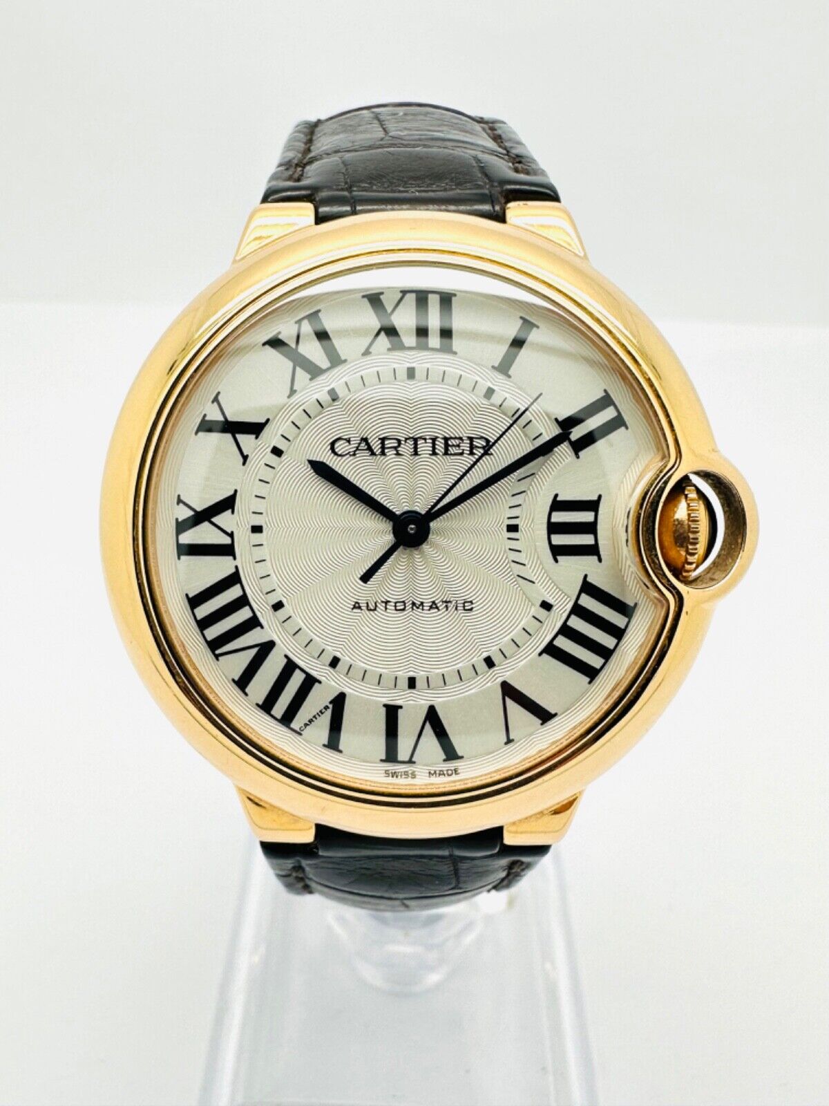 Cartier Ballon Bleu 18k Rose Gold Automatic 36mm 2015 With Box & Papers 3003.