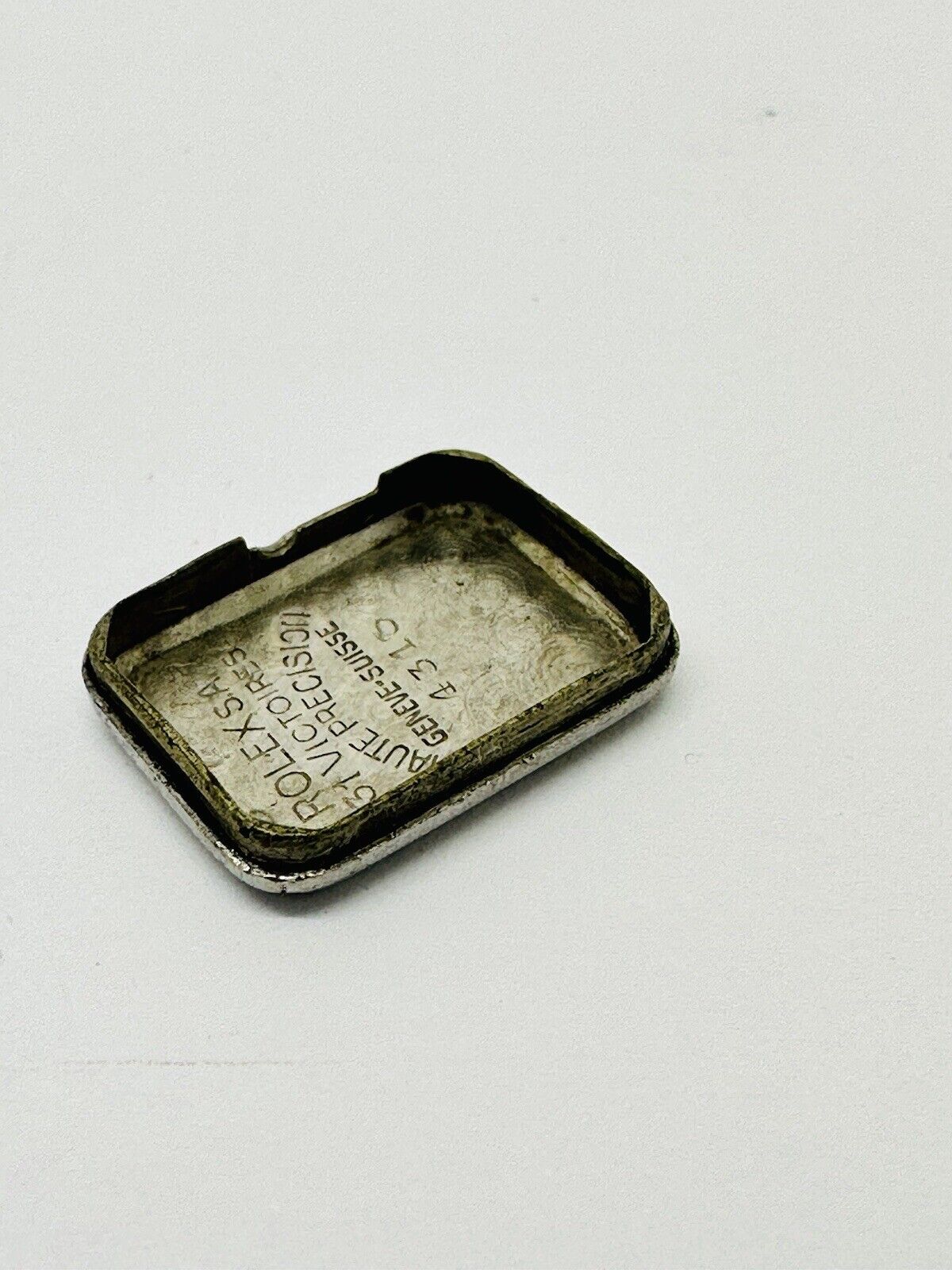 Vintage Rolex 4130 Stainless Steel Case Back.