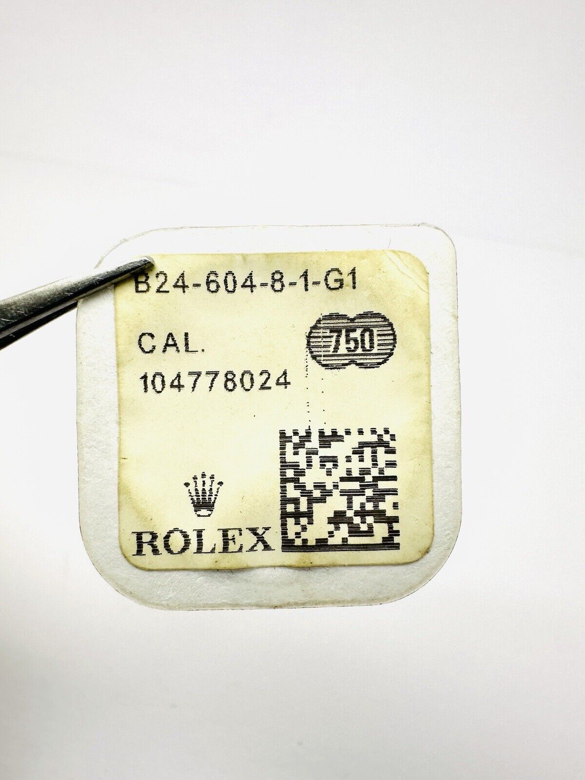 Brand New Rolex Twin Lock 18k Yellow Gold 6mm Crown B24-604-8-1-G1 Original