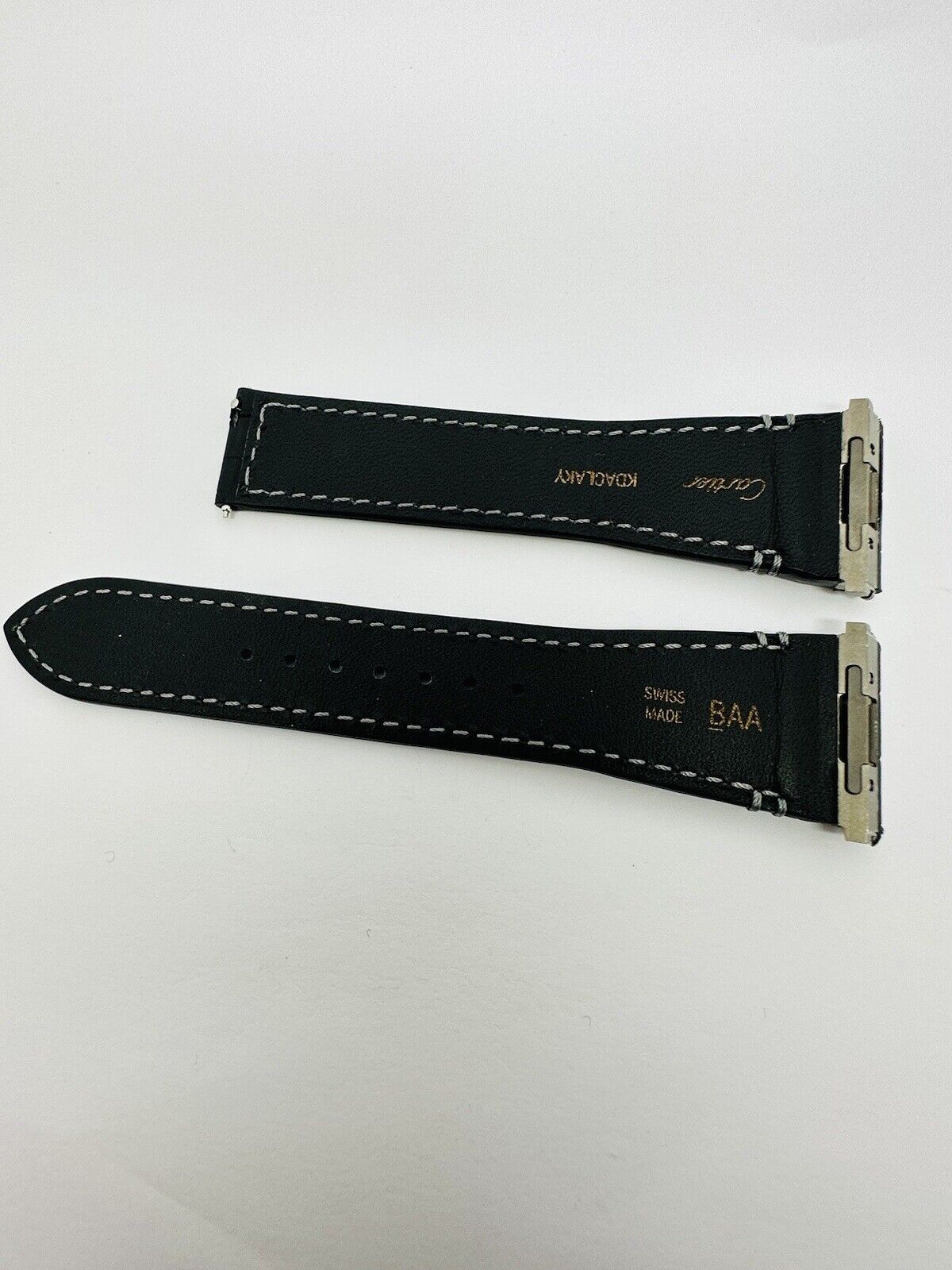 Brand New Cartier Alligator Semimat Grey 23mm Strap For Santos Chronograph 43mm.