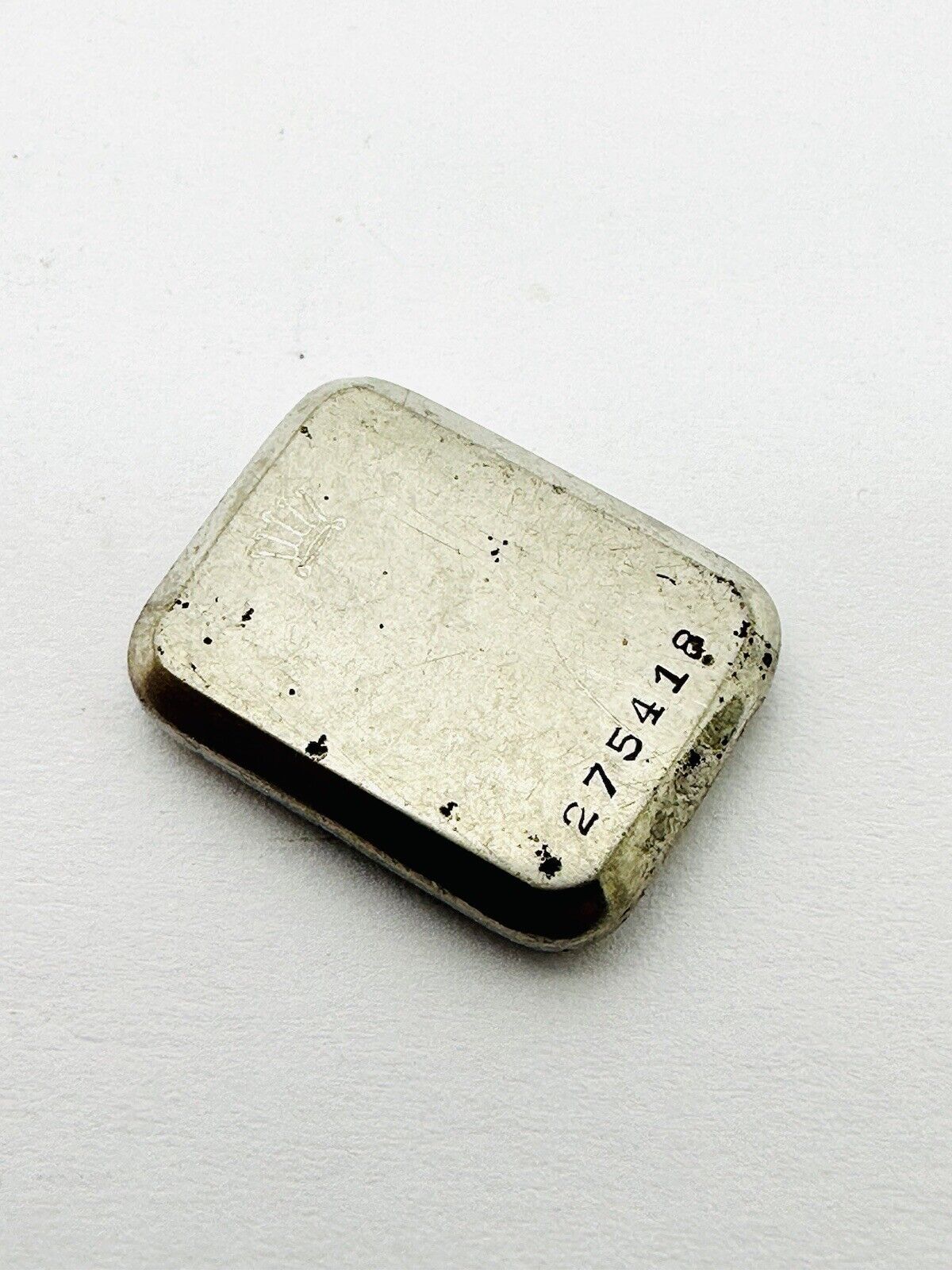 Vintage Rolex 4130 Stainless Steel Case Back.