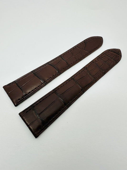 Brand New Cartier Original Alligator 19mm Brown Band Strap.