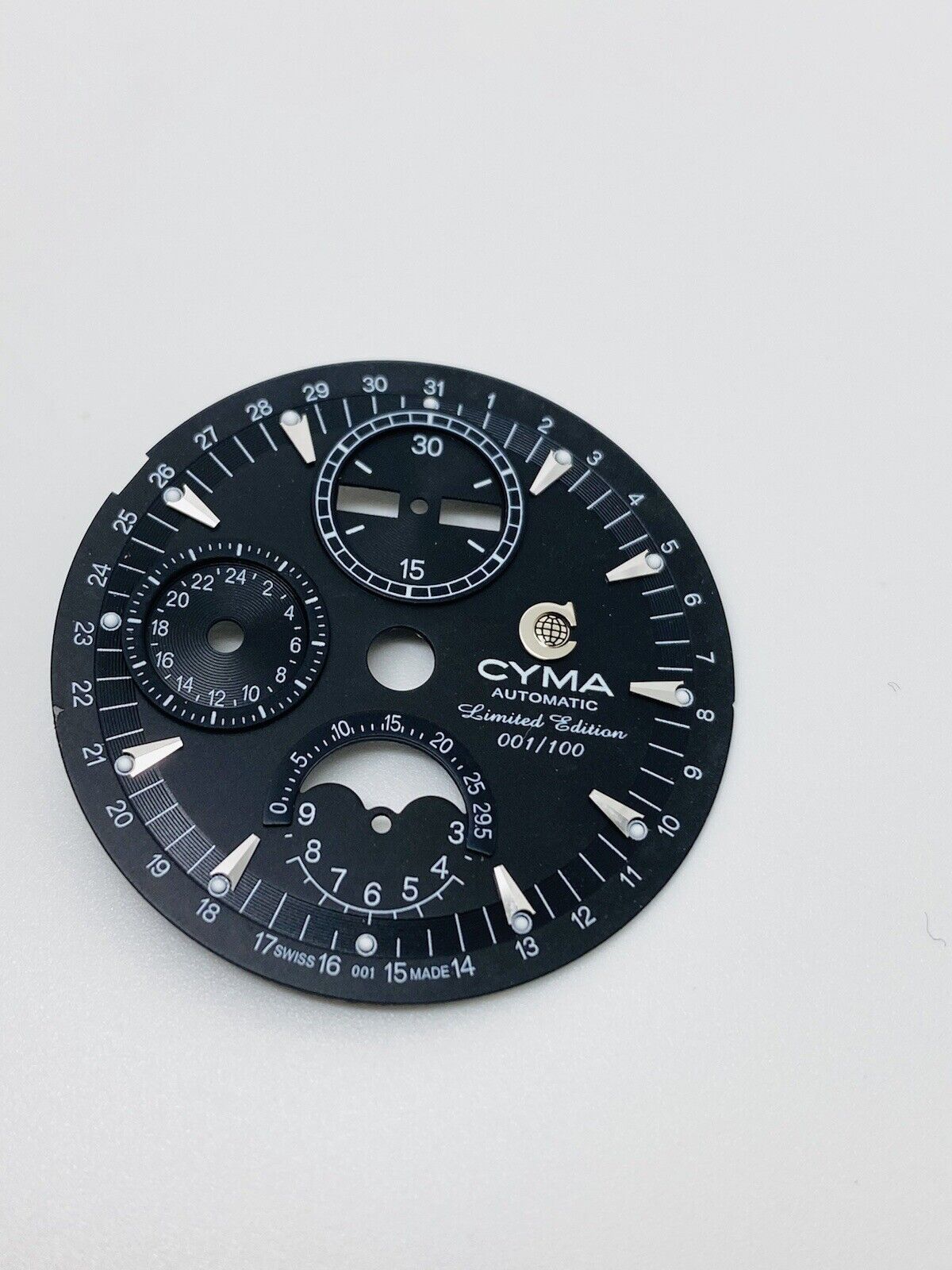 Cyma Grand Maestro Moon Chronograph Triple Calendar Limited Edition Dial 31.90mm