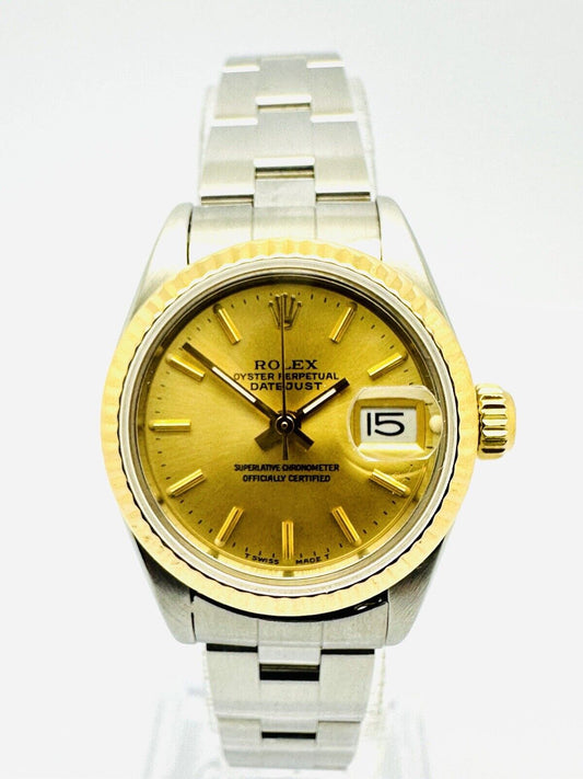 Rolex Ladies Datejust 1984 Original Champagne Dial Gold & Steel Ref. 69173.