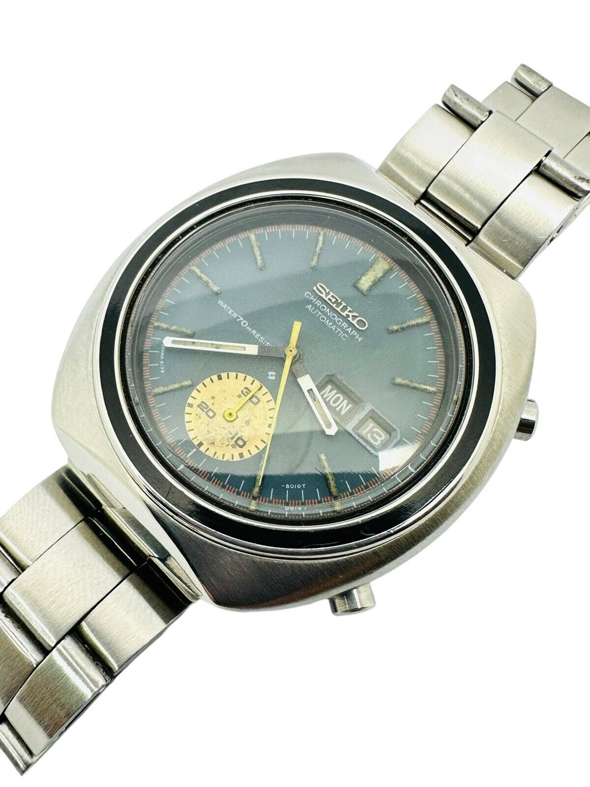 Vintage Seiko Chronograph Automatic Day-Date 1970’s Cal. 6139B SS 6139-8002.