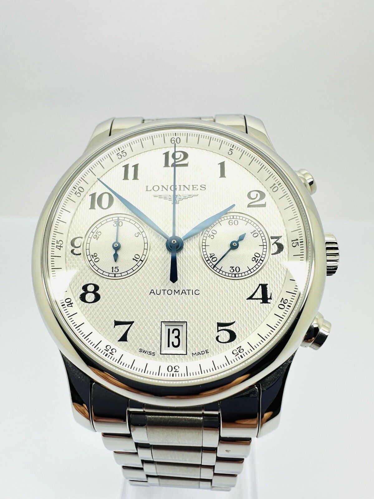 Longines Automatic Chronograph Master Collection 40mm SS L2.669.4 W/ Box & Paper