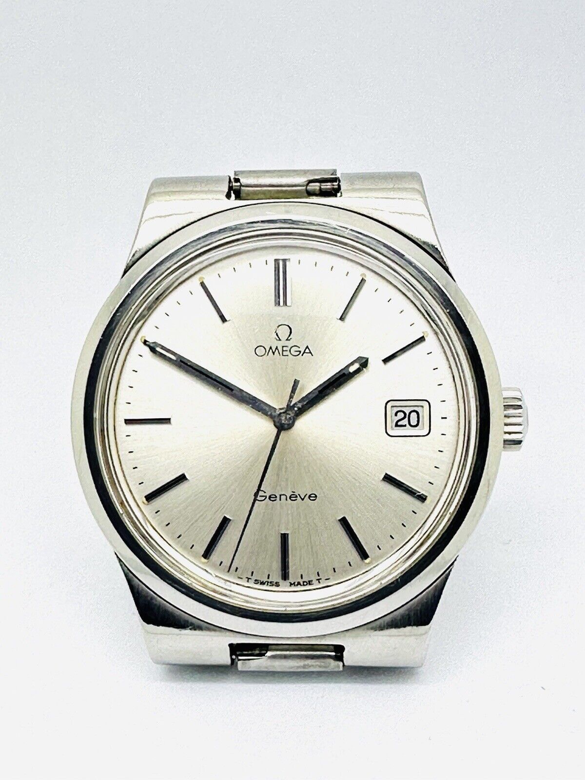 Vintage Omega Geneve Date 36mm 1972 Cal. 1030 Stainless Steel Ref. 136 0103