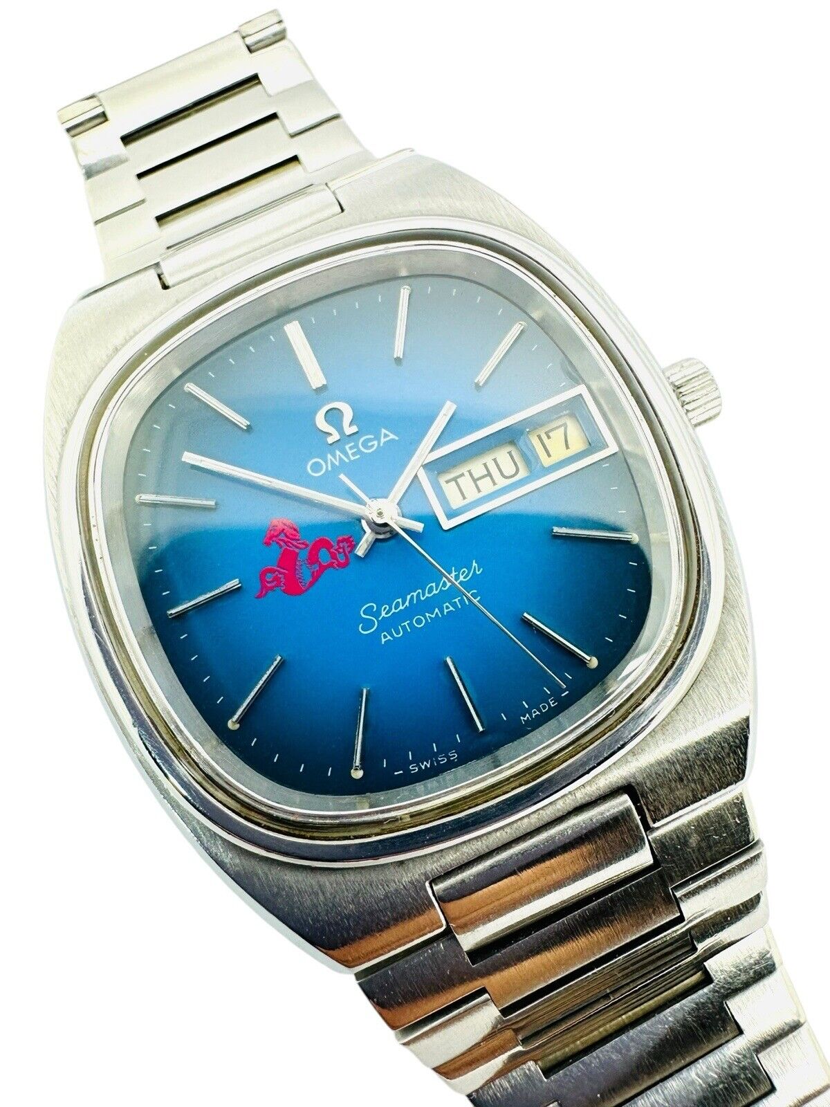 Vintage Omega Seamaster Automatic Day-Date 1982 Cal. 1020 SS Ref. 1660213.