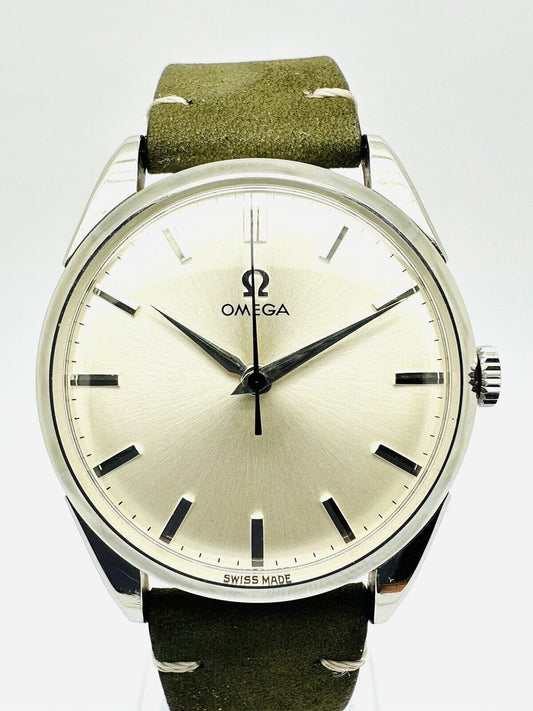 Vintage Rare Omega 1958 Cal. 284 Stainless Steel Reference 2910-9 SC.