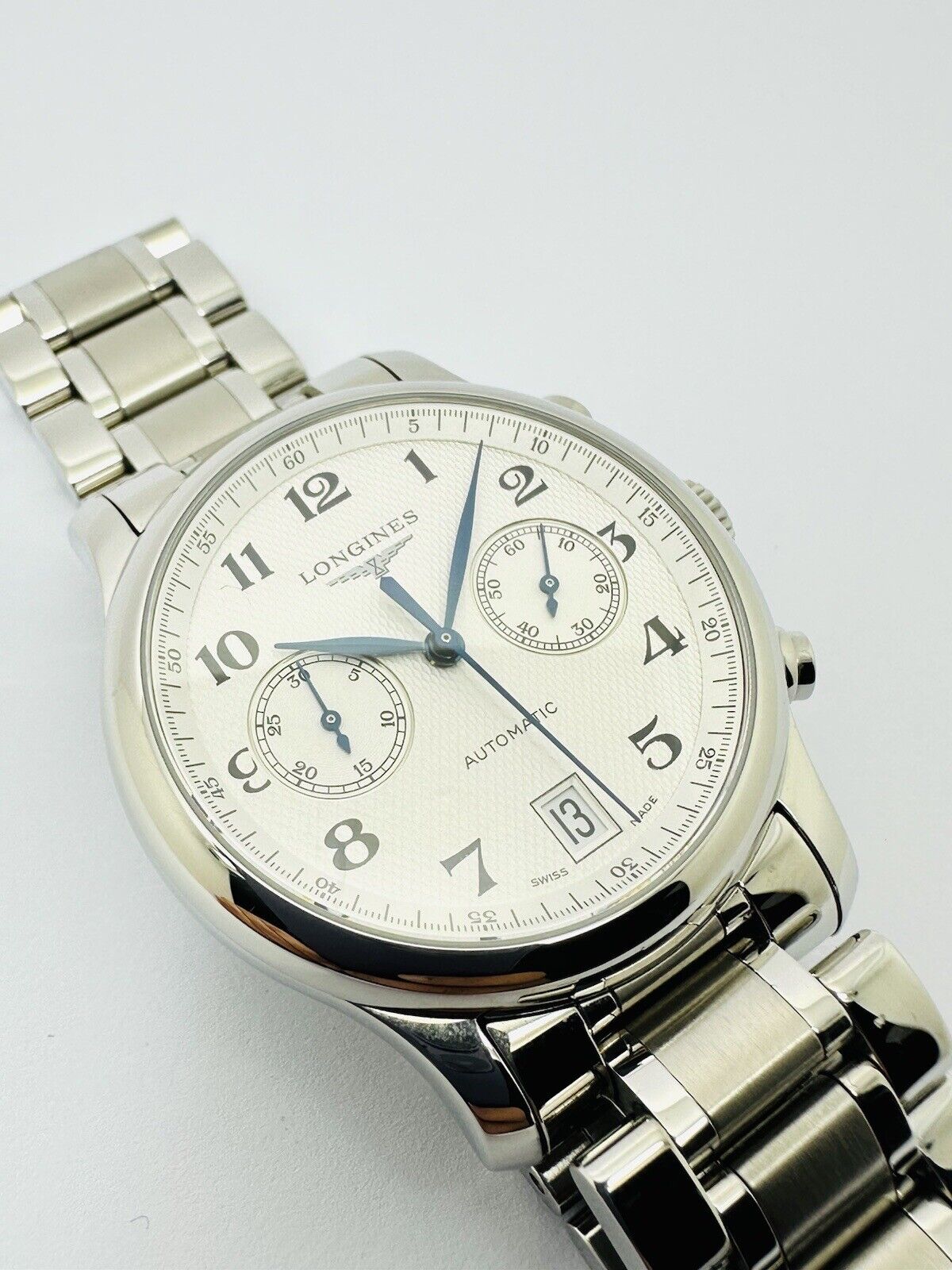 Longines Automatic Chronograph Master Collection 40mm SS L2.669.4 W/ Box & Paper