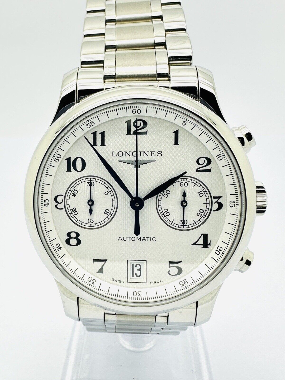 Longines Automatic Chronograph Master Collection 40mm SS L2.669.4 W/ Box & Paper