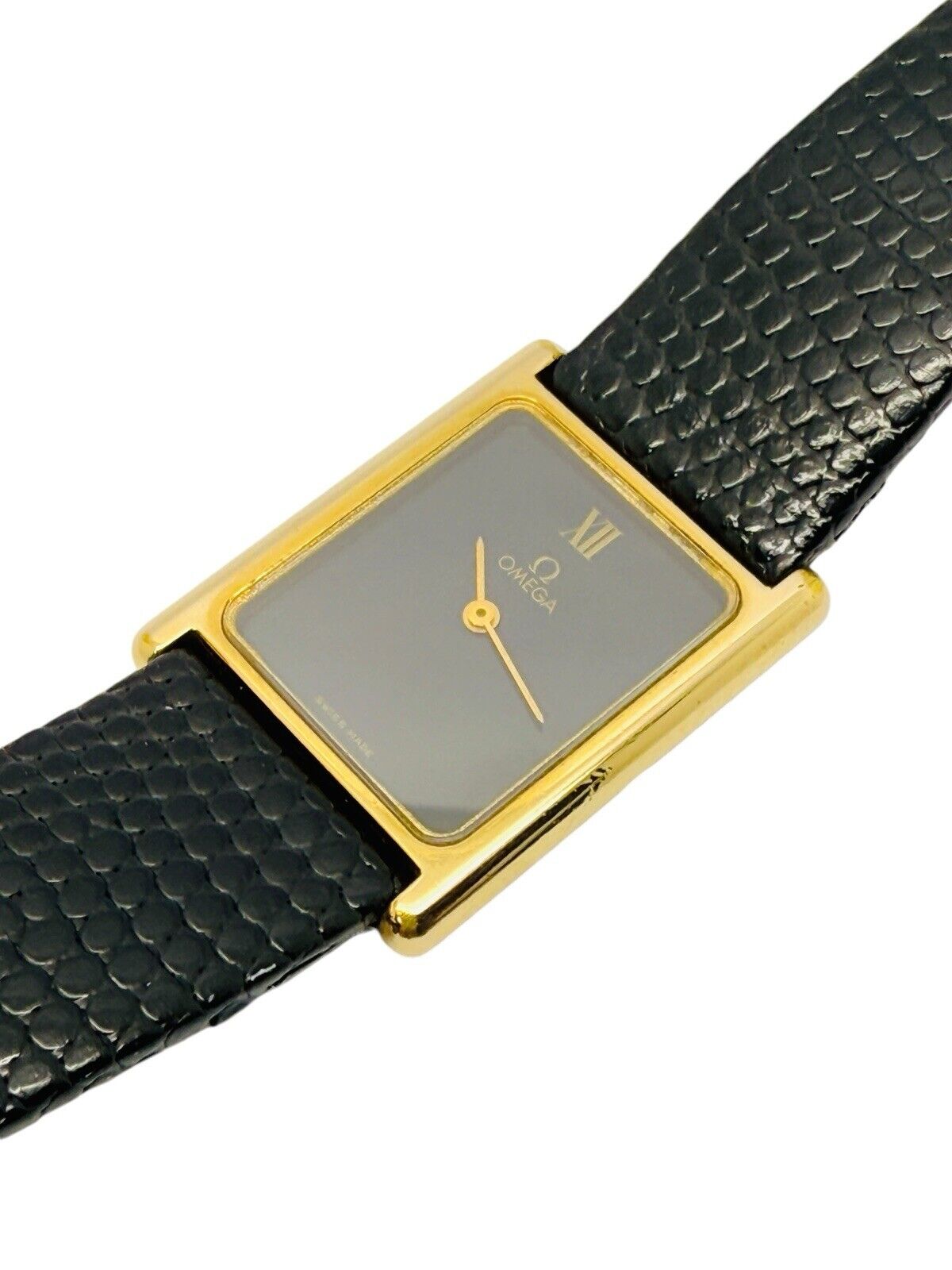 Vintage Omega Gold Plated Quartz 1983 Dress Watch With Box & Papers Ref.591.0027