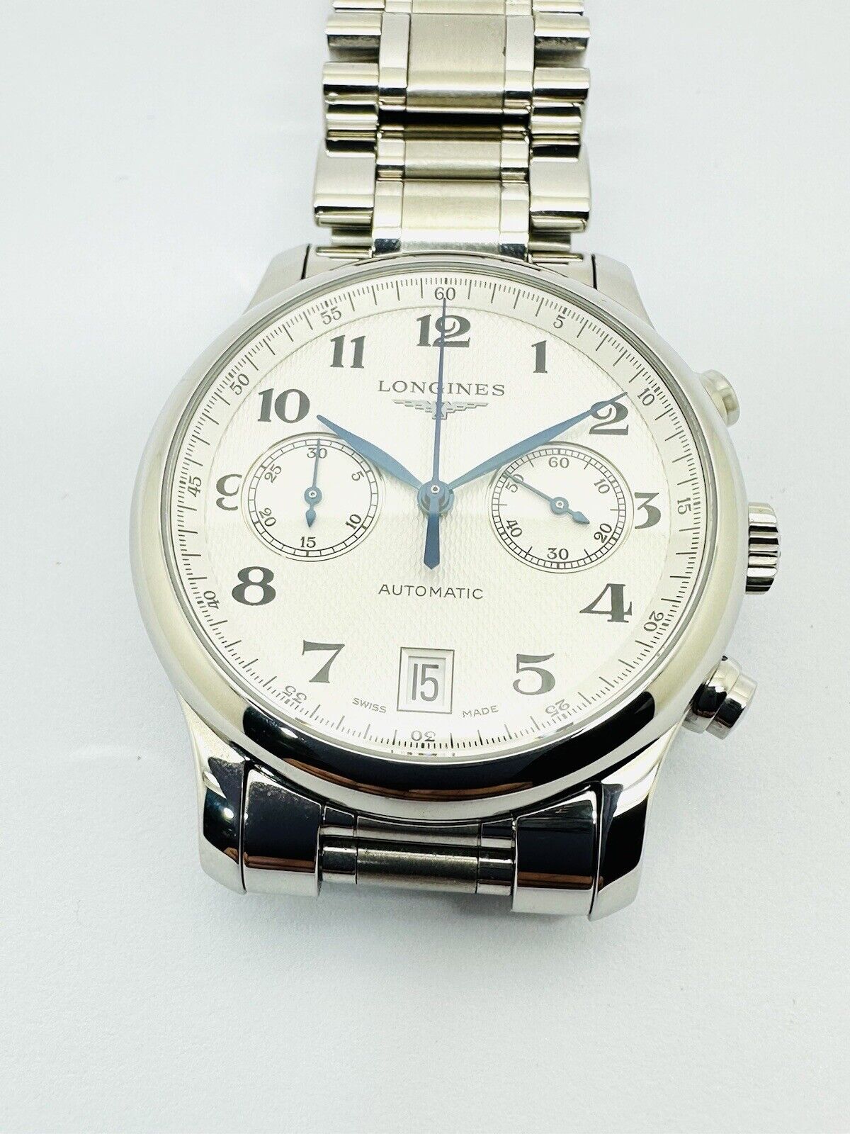 Longines Automatic Chronograph Master Collection 40mm SS L2.669.4 W/ Box & Paper