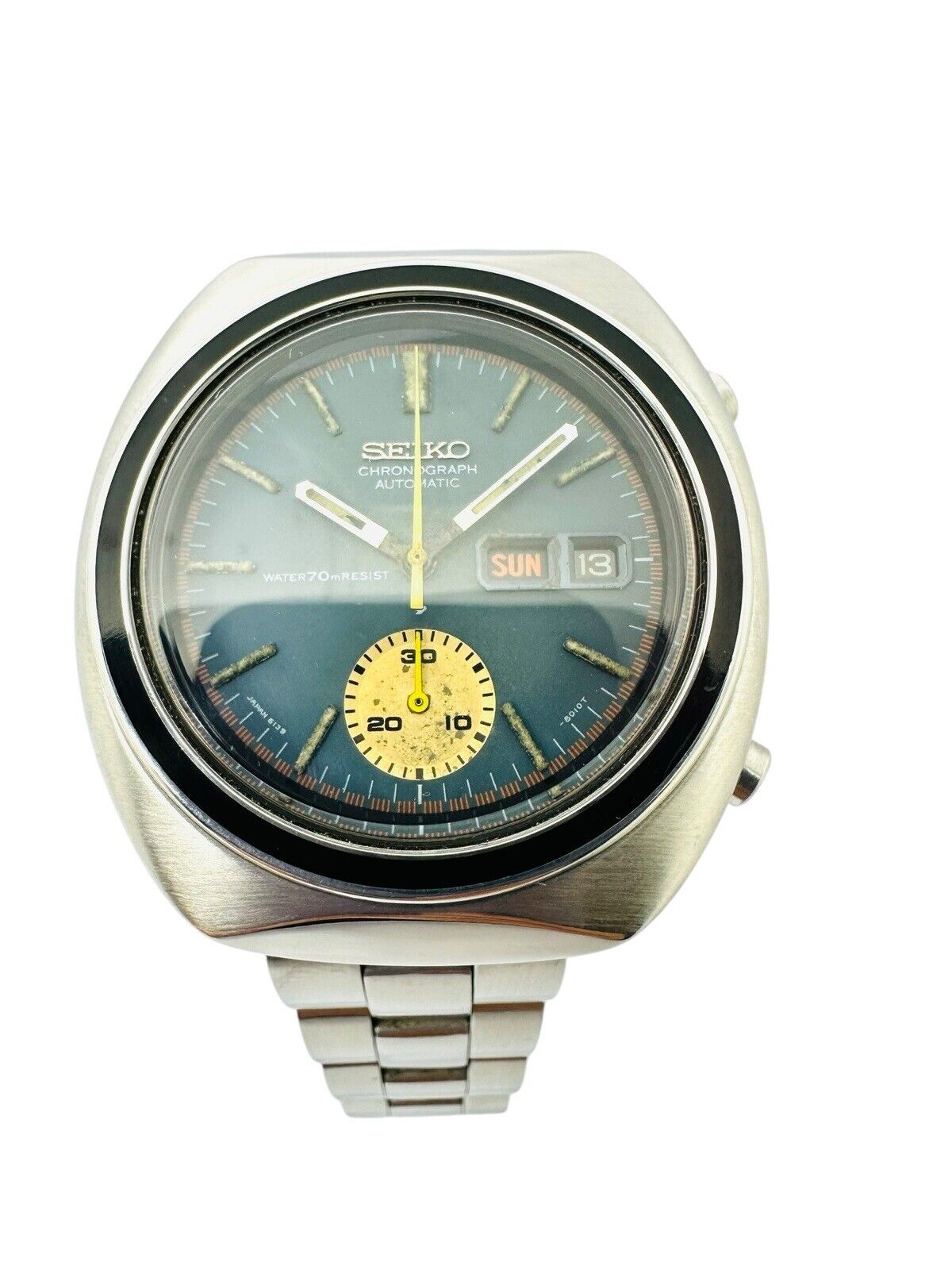 Vintage Seiko Chronograph Automatic Day-Date 1970’s Cal. 6139B SS 6139-8002.